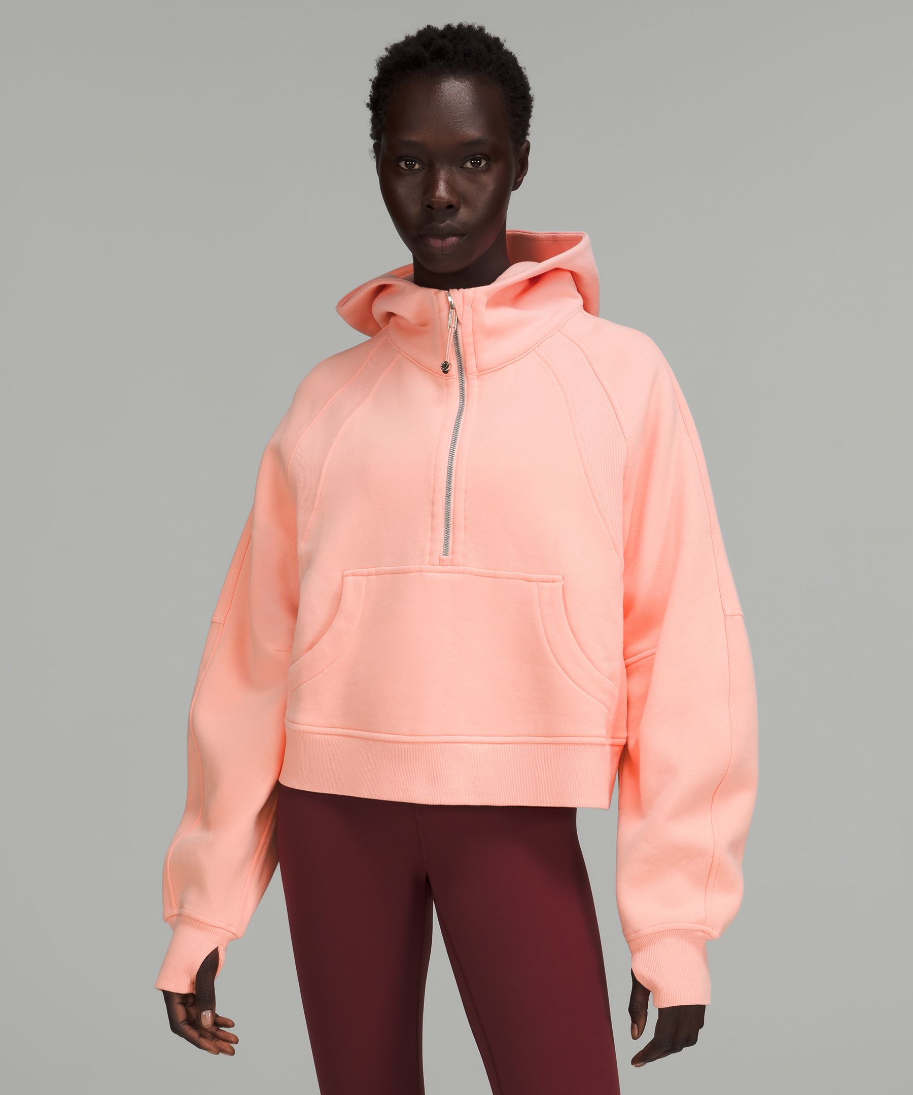 Lululemon Scuba Oversized Half-zip Hoodie In Dew Pink | ModeSens