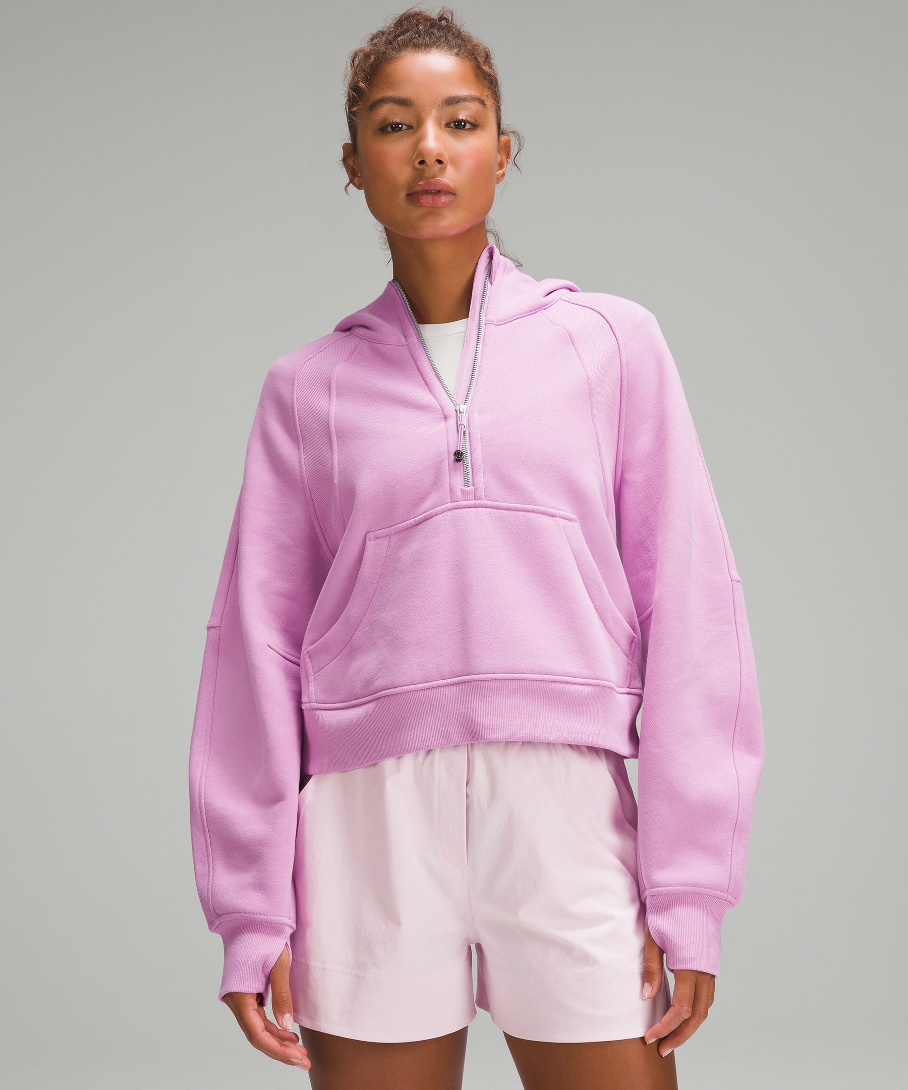 lululemon athletica Scuba Oversized-fit Cotton-blend Hoody in Pink