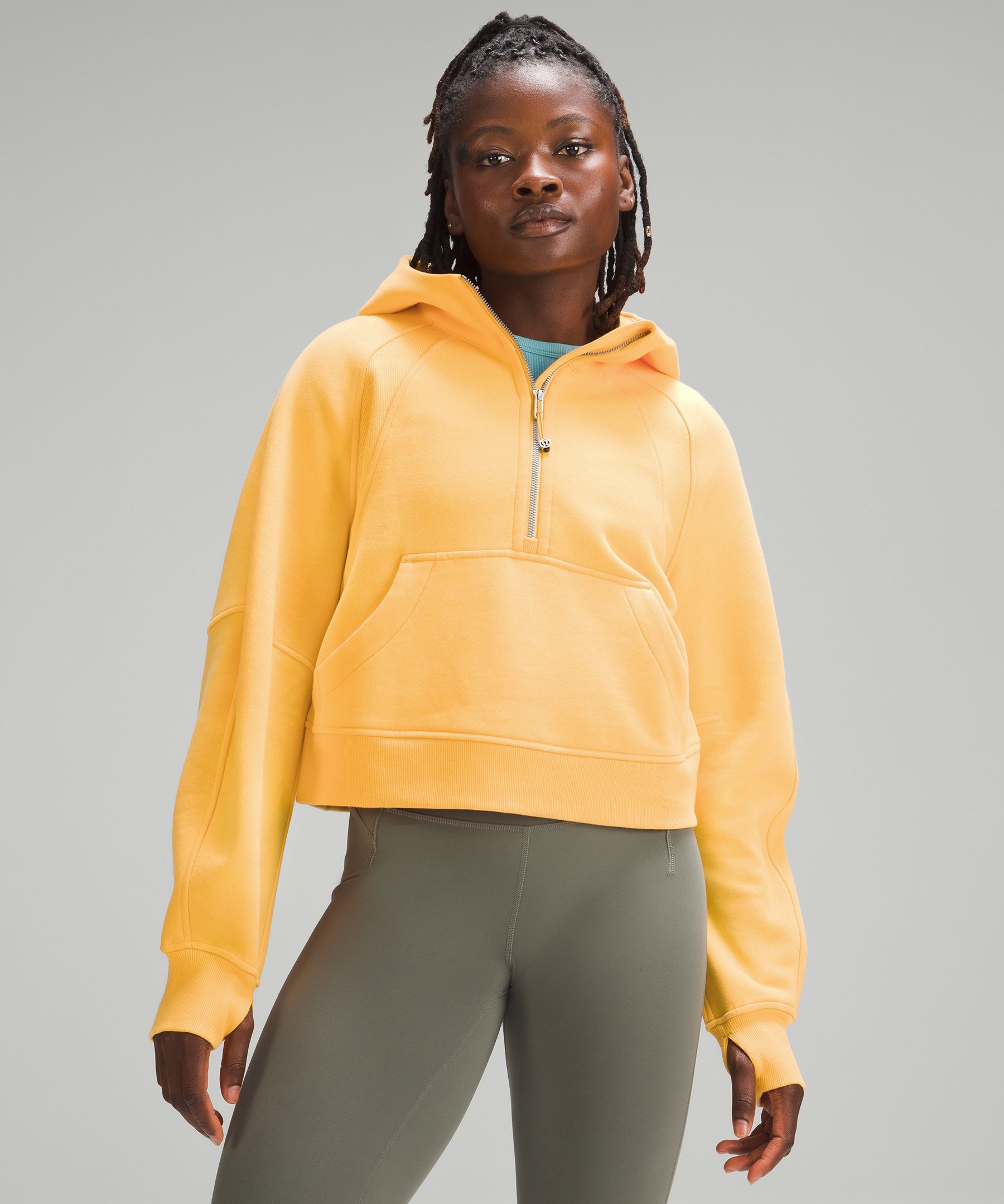 LULULEMON Scuba Half-Zip cotton-blend hoodie