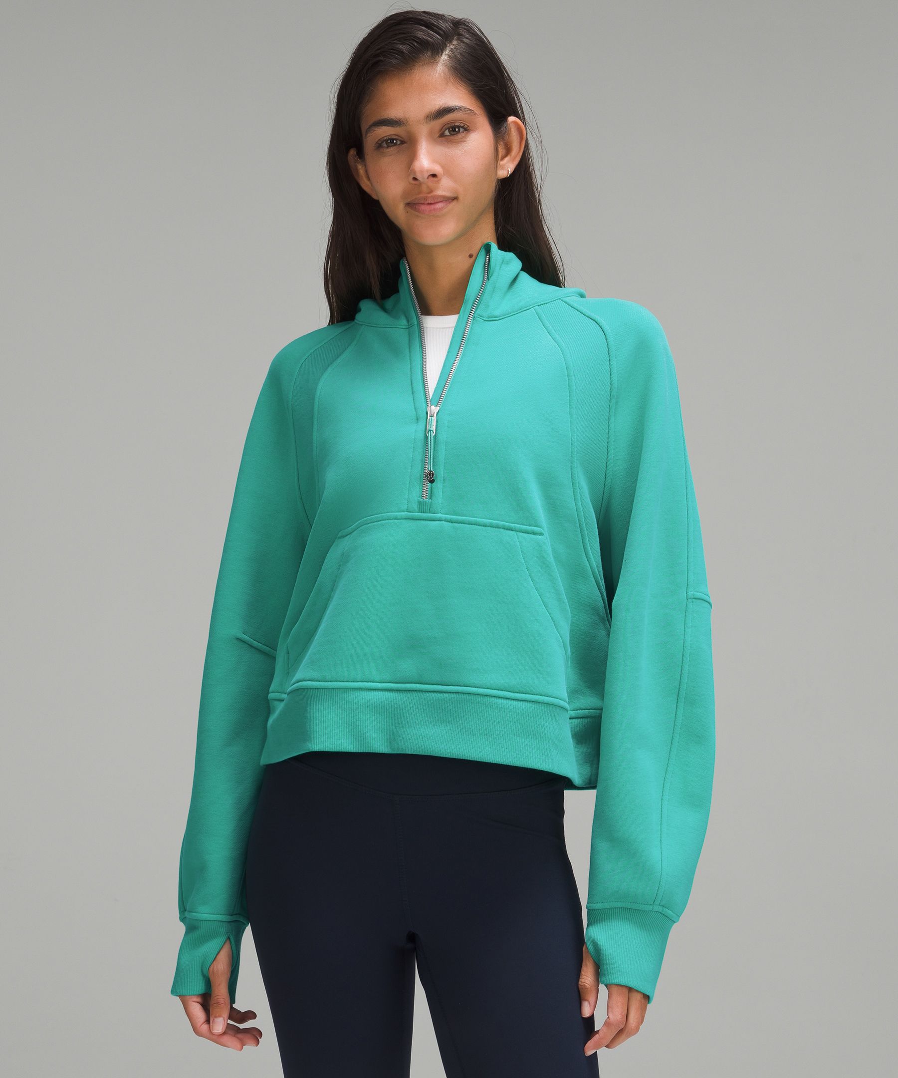 LULULEMON Scuba Funnel Neck cotton-blend sweatshirt