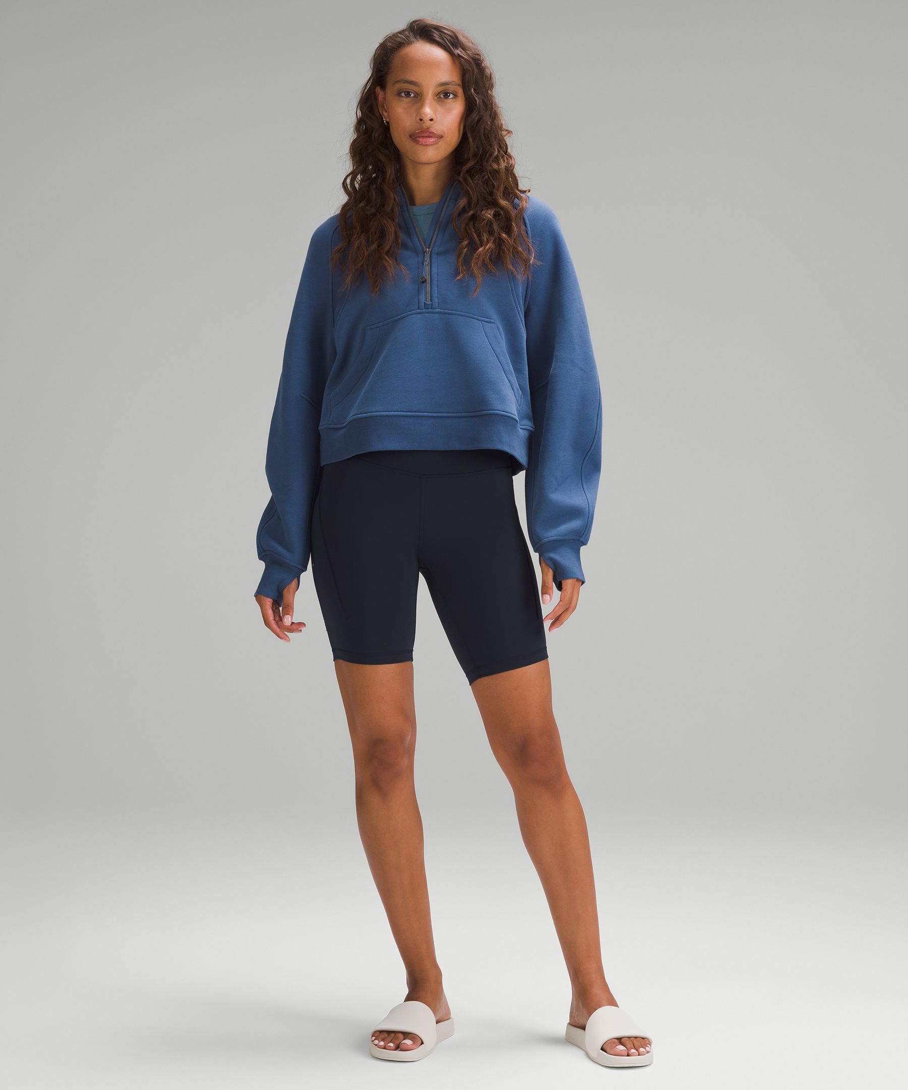 Scuba Dupe Pullover in Blue