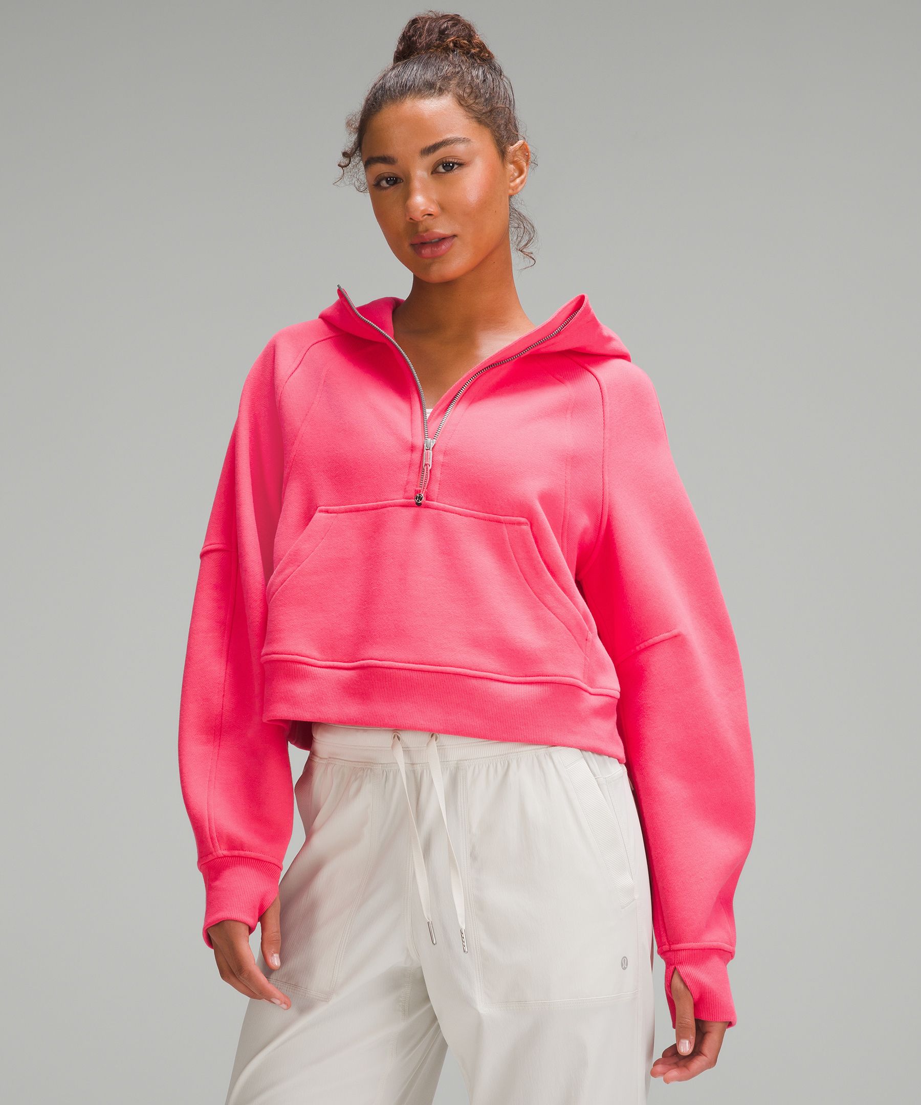 Scuba Oversized Half-Zip Hoodie, Women's Hoodies & Sweatshirts
