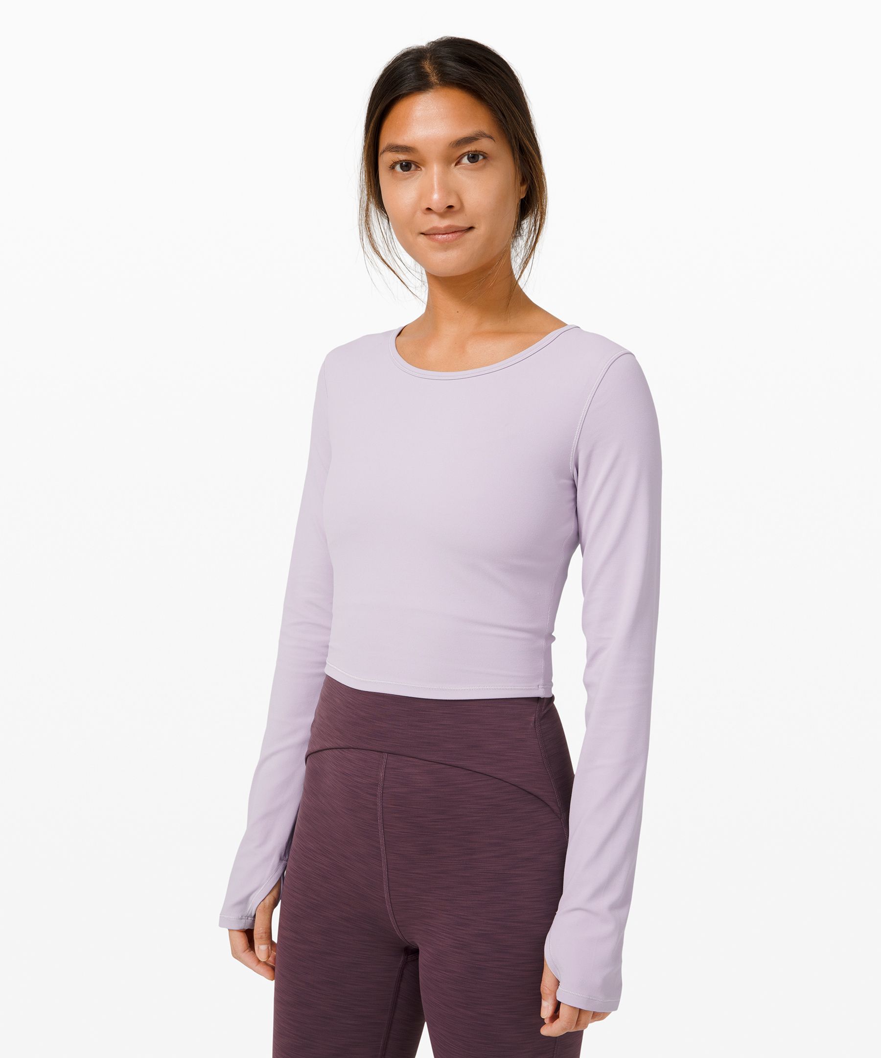 lululemon crop top long sleeve
