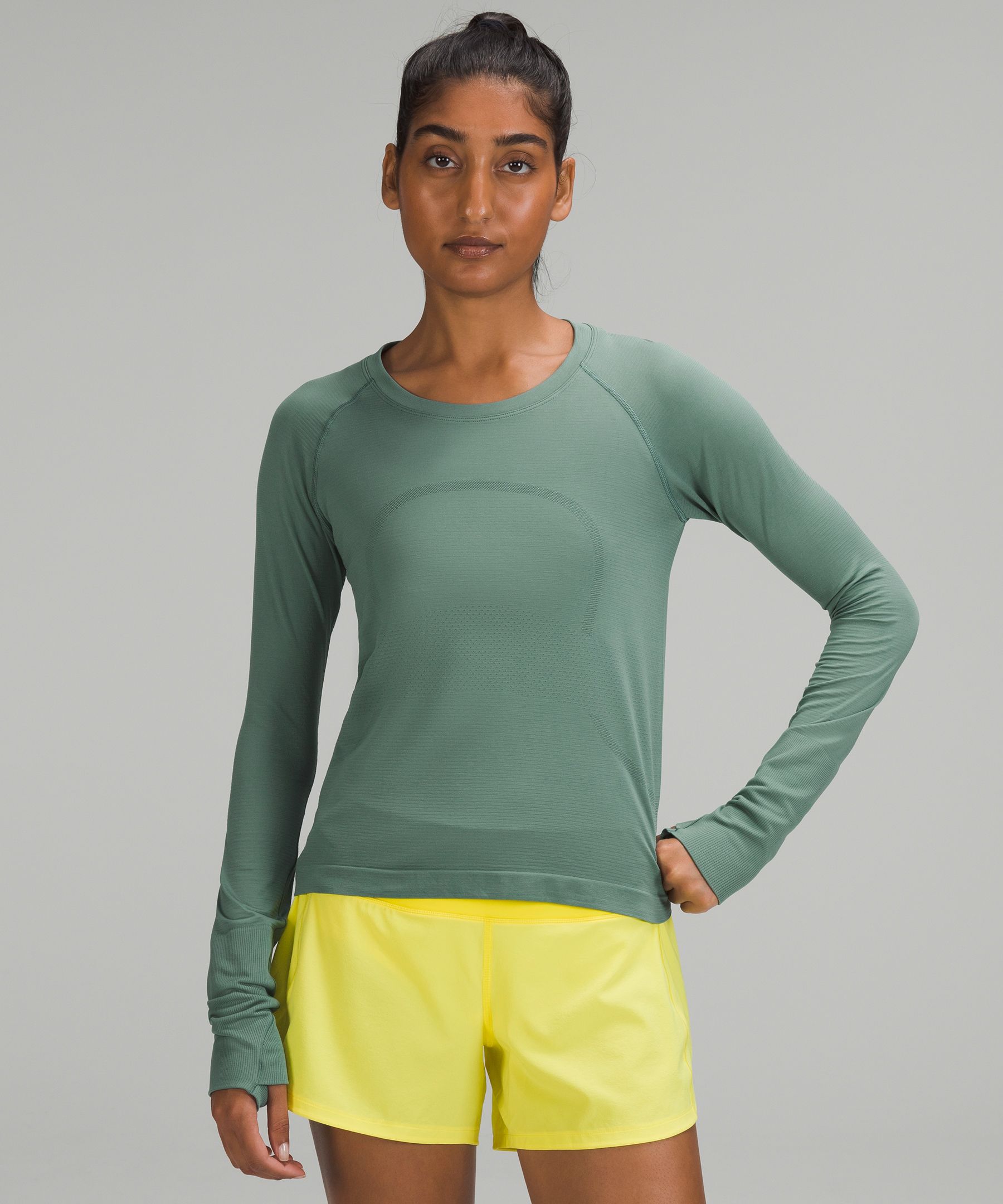 Lululemon athletica Swiftly Tech Long-Sleeve Shirt 2.0 Race Length *Marble  Dye, Women's Long Sleeve Shirts