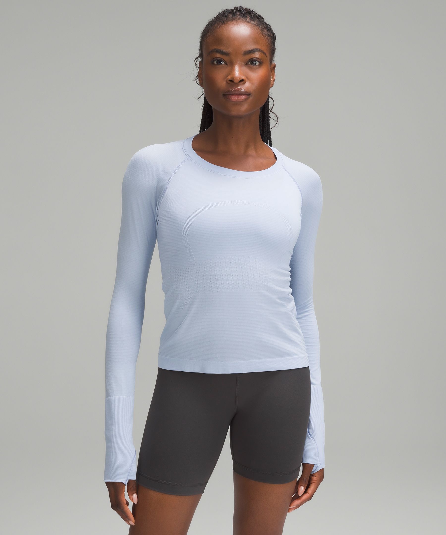 Lululemon Run Swiftly Tech Long-Sleeve Shirt 2.0 - White - Size 18