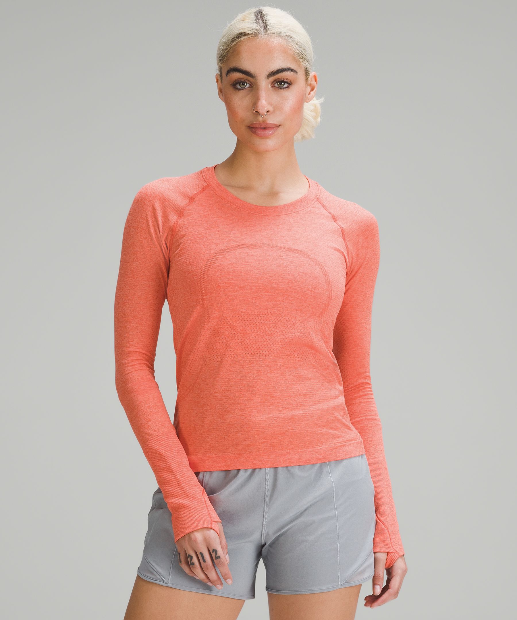 lululemon athletica Swiftly Tech Long Sleeve Shirt 2.0 Race Length in  Orange