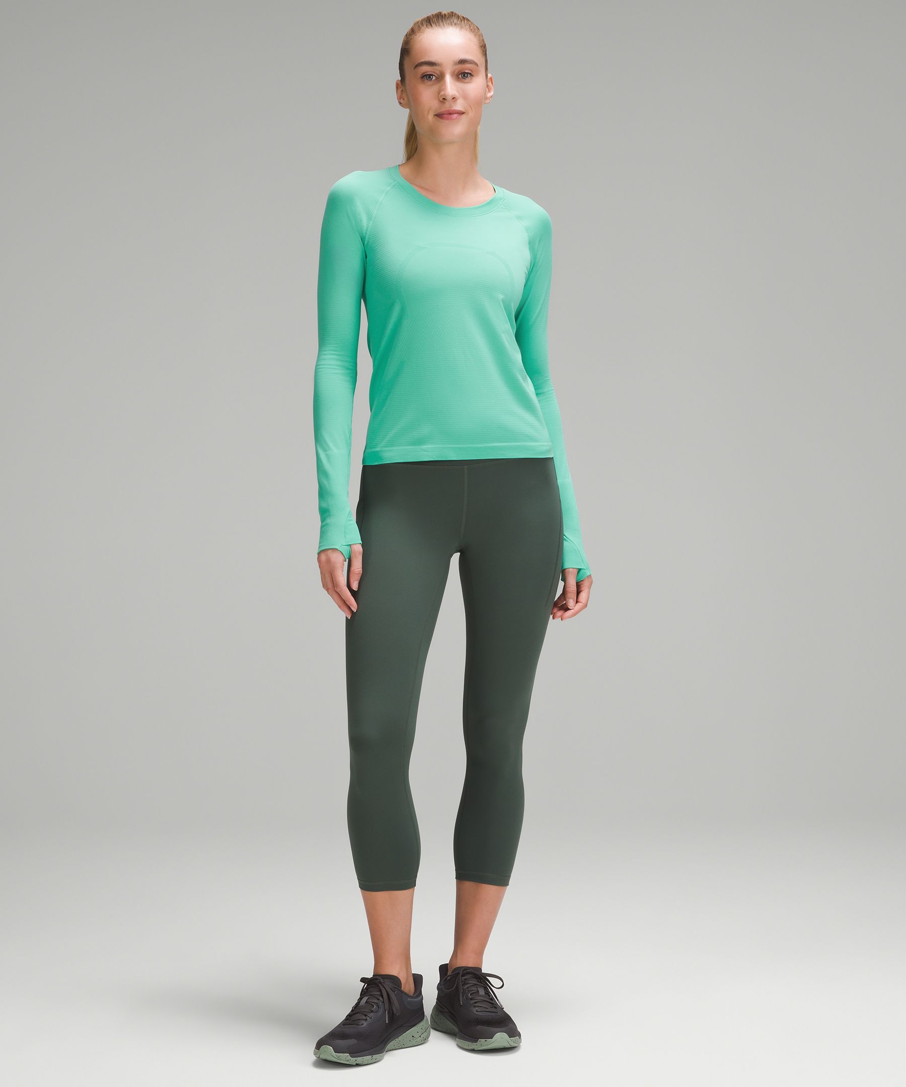 Lululemon Swiftly Tech Long Sleeve 2.0 - Dew Green / Neo Mint