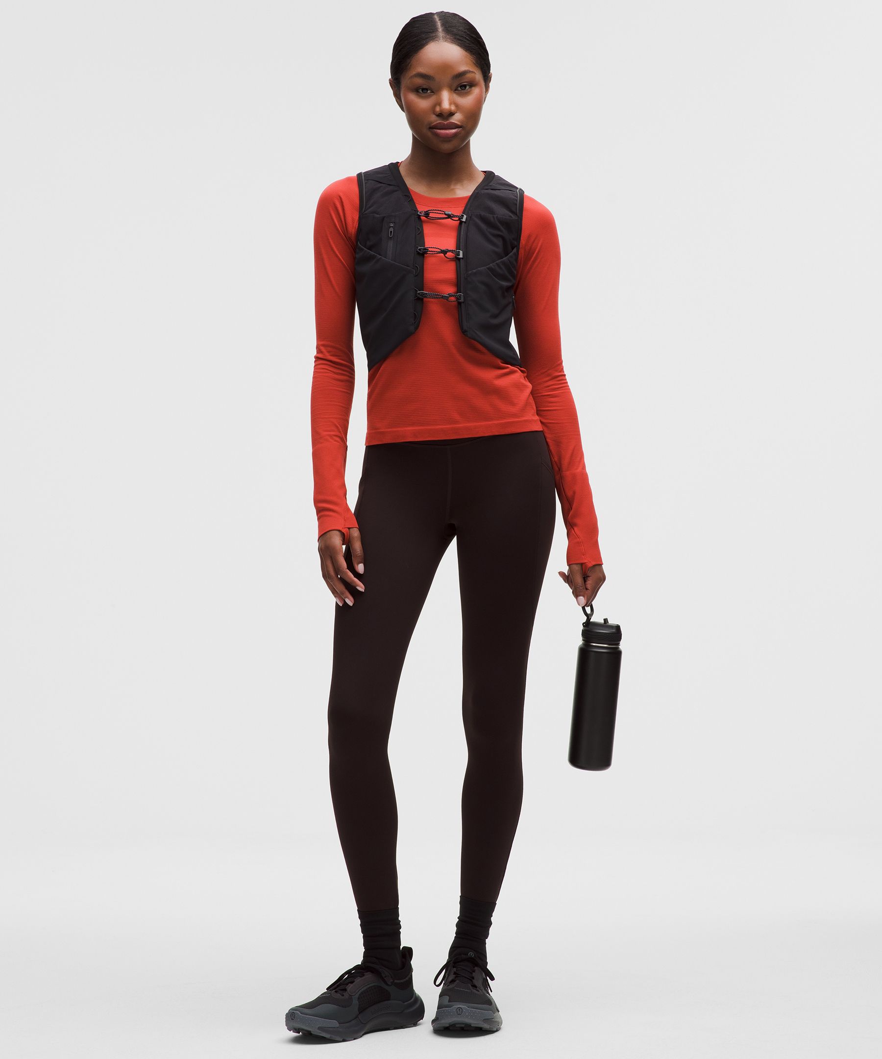 Lululemon Swiftly Tech Long-sleeve Shirt 2.0 In Orange