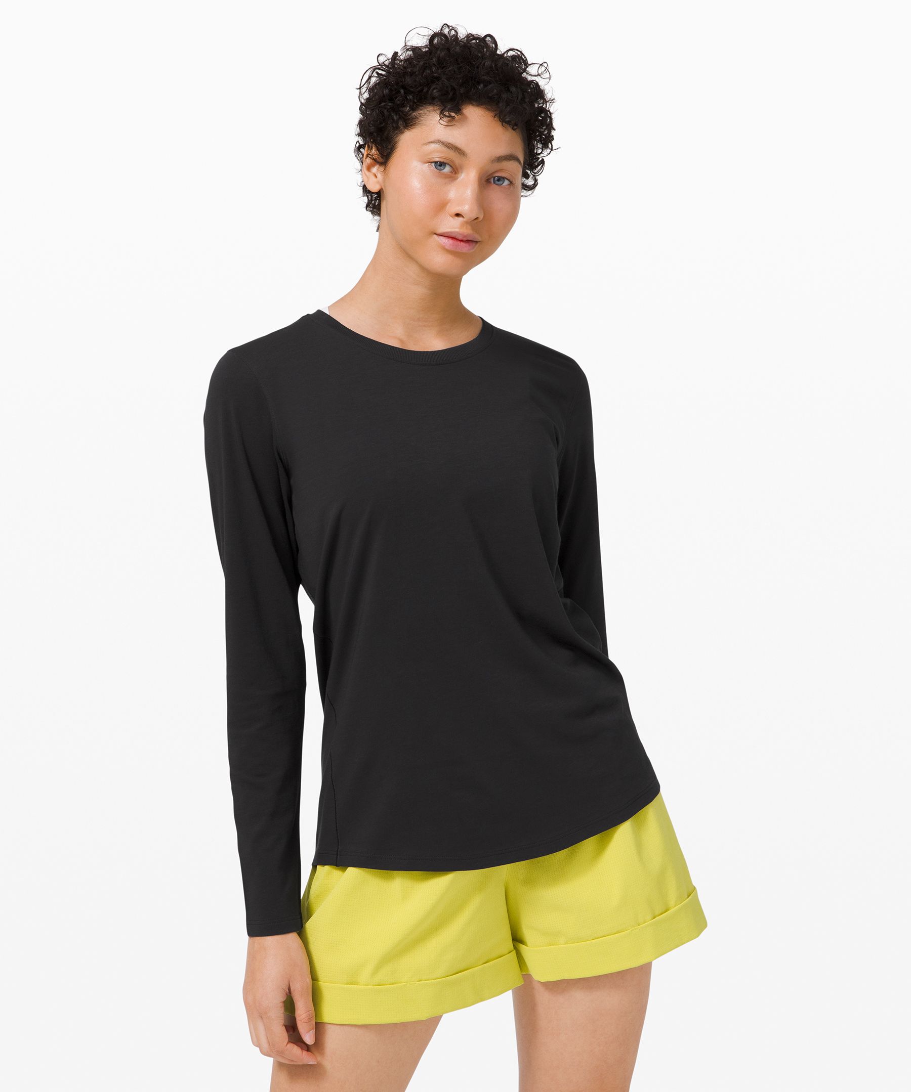 Lululemon Ever Ready Long Sleeve Shirt In Black