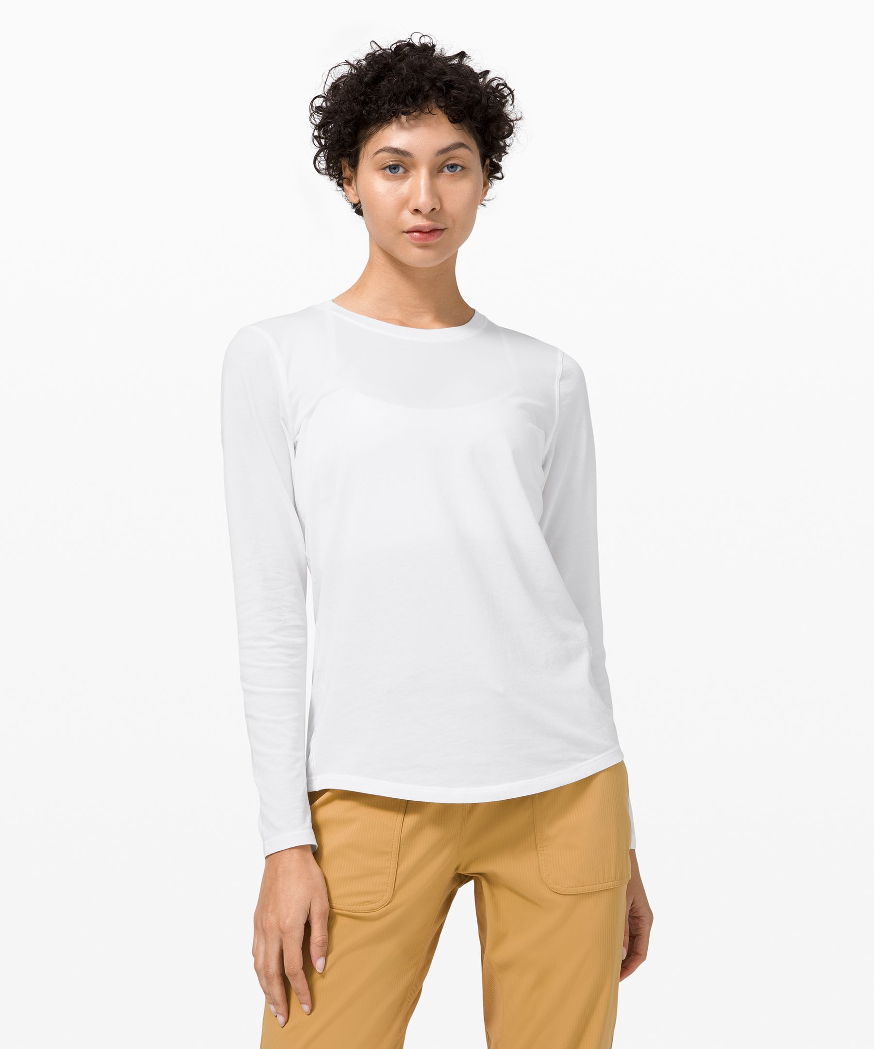 Lululemon Ever Ready Long Sleeve Shirt In White