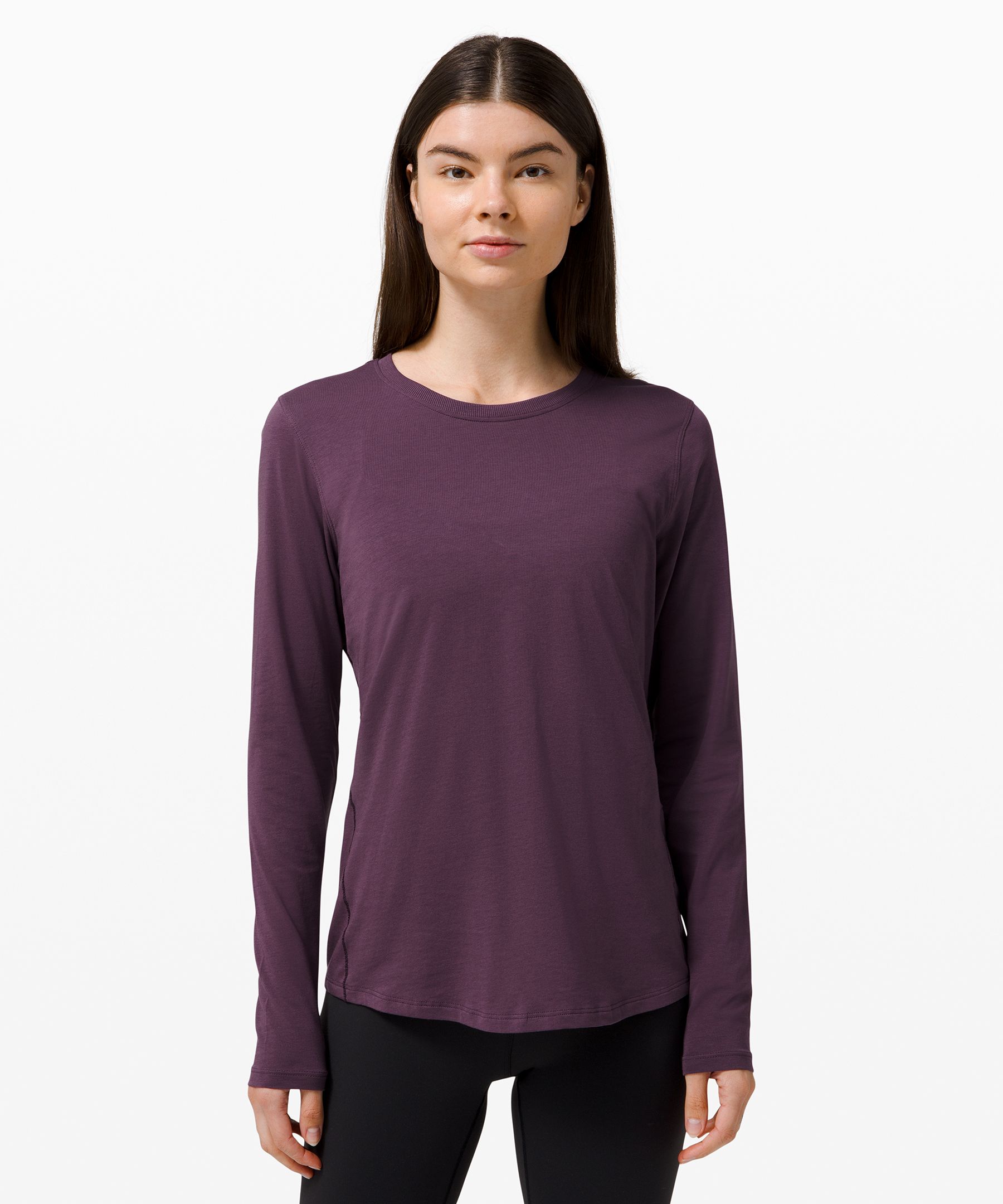 Lululemon Ever Ready Long Sleeve Shirt In Purple