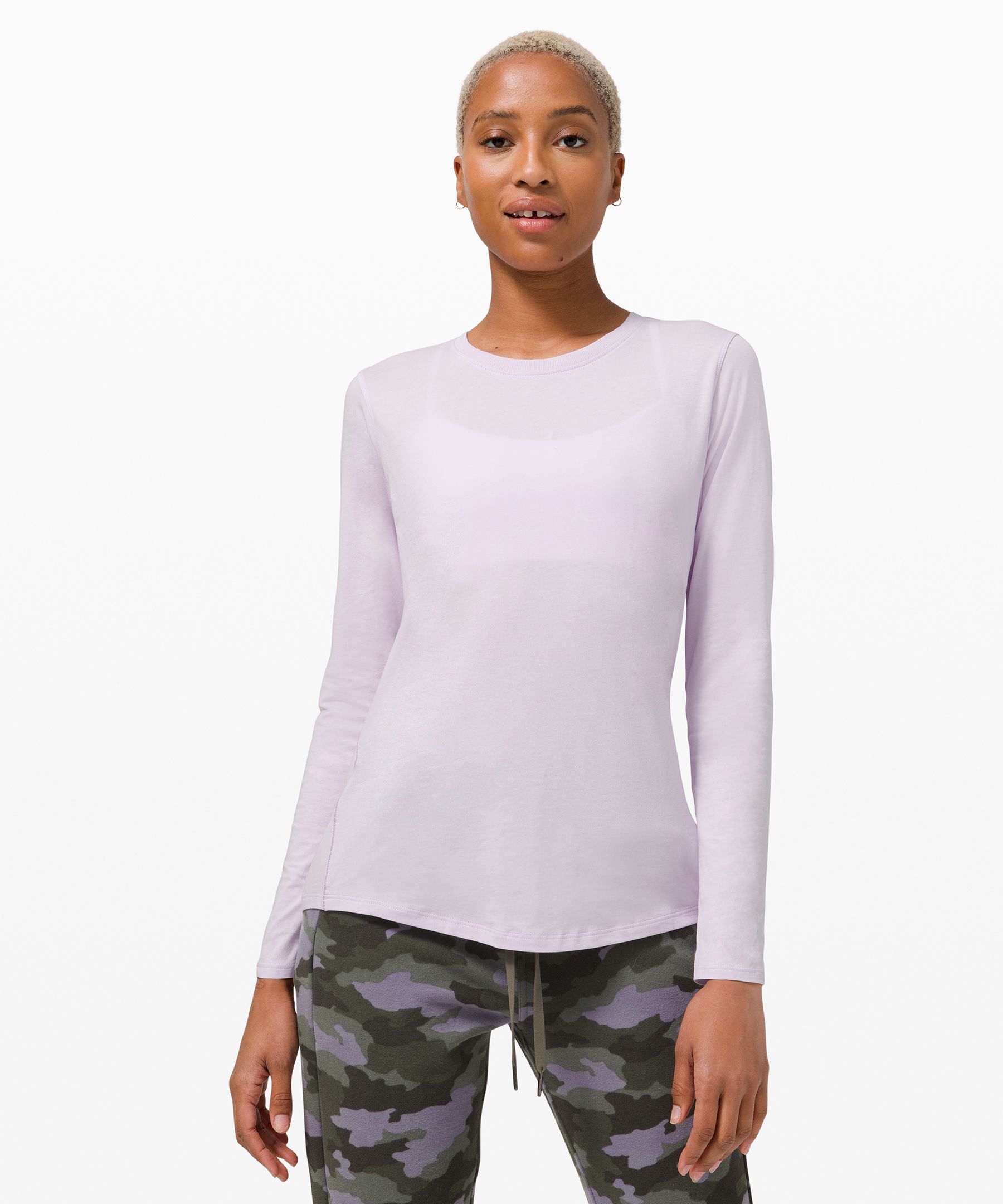 Lululemon Ever Ready Long Sleeve Shirt In Lavender Dew