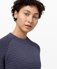 Texture Play Rundhals-Pullover