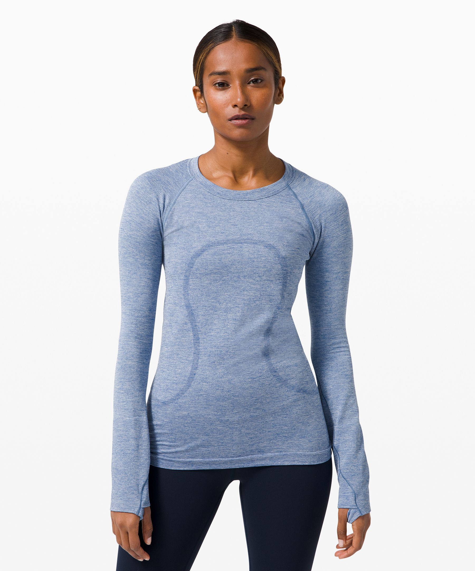 Buy the Lululemon WM's Athletica Swiftly Tech Long Sleeve Gray