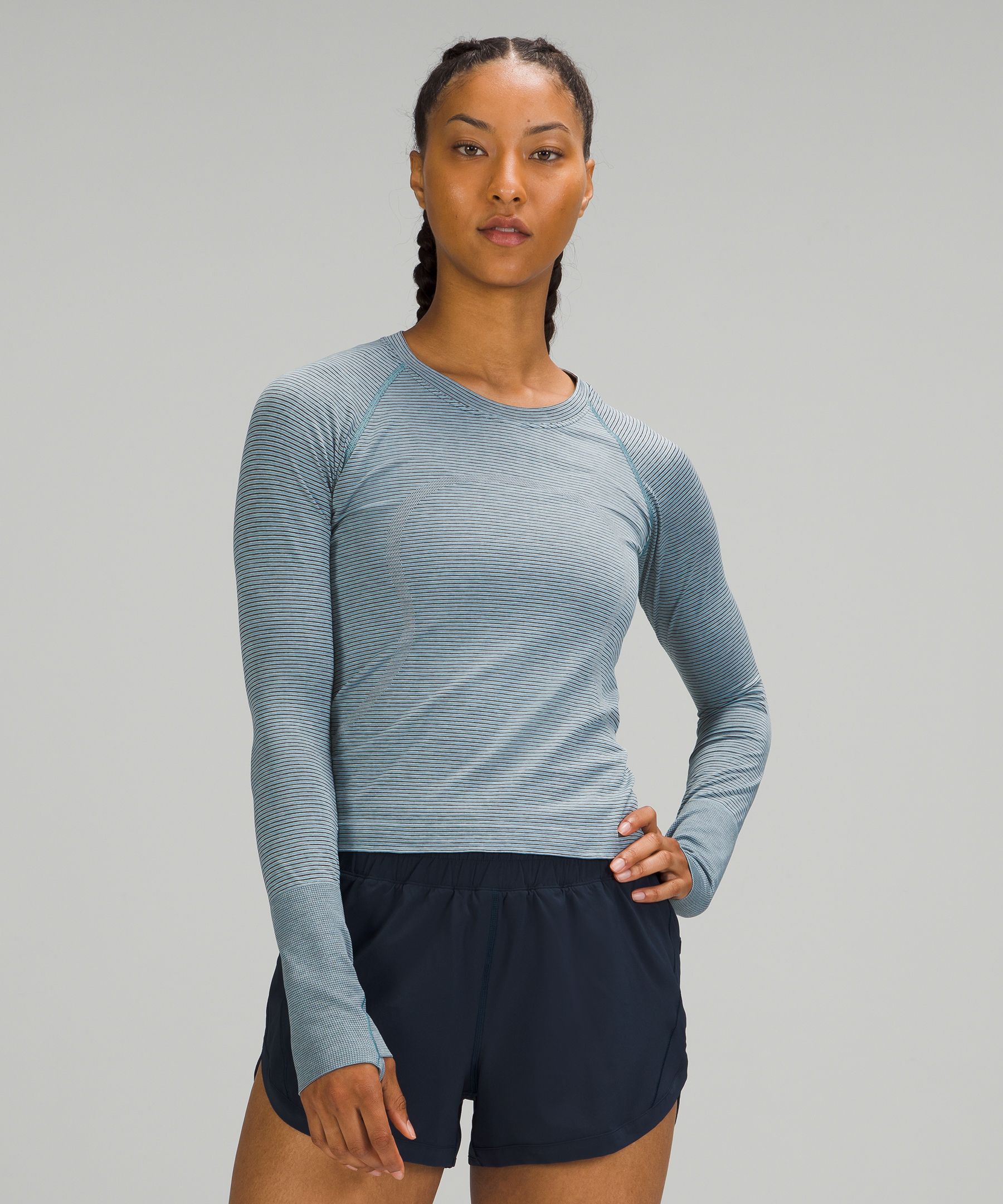 lululemon athletica Swiftly Tech Long-sleeve Shirt 2.0 Race Length in Blue