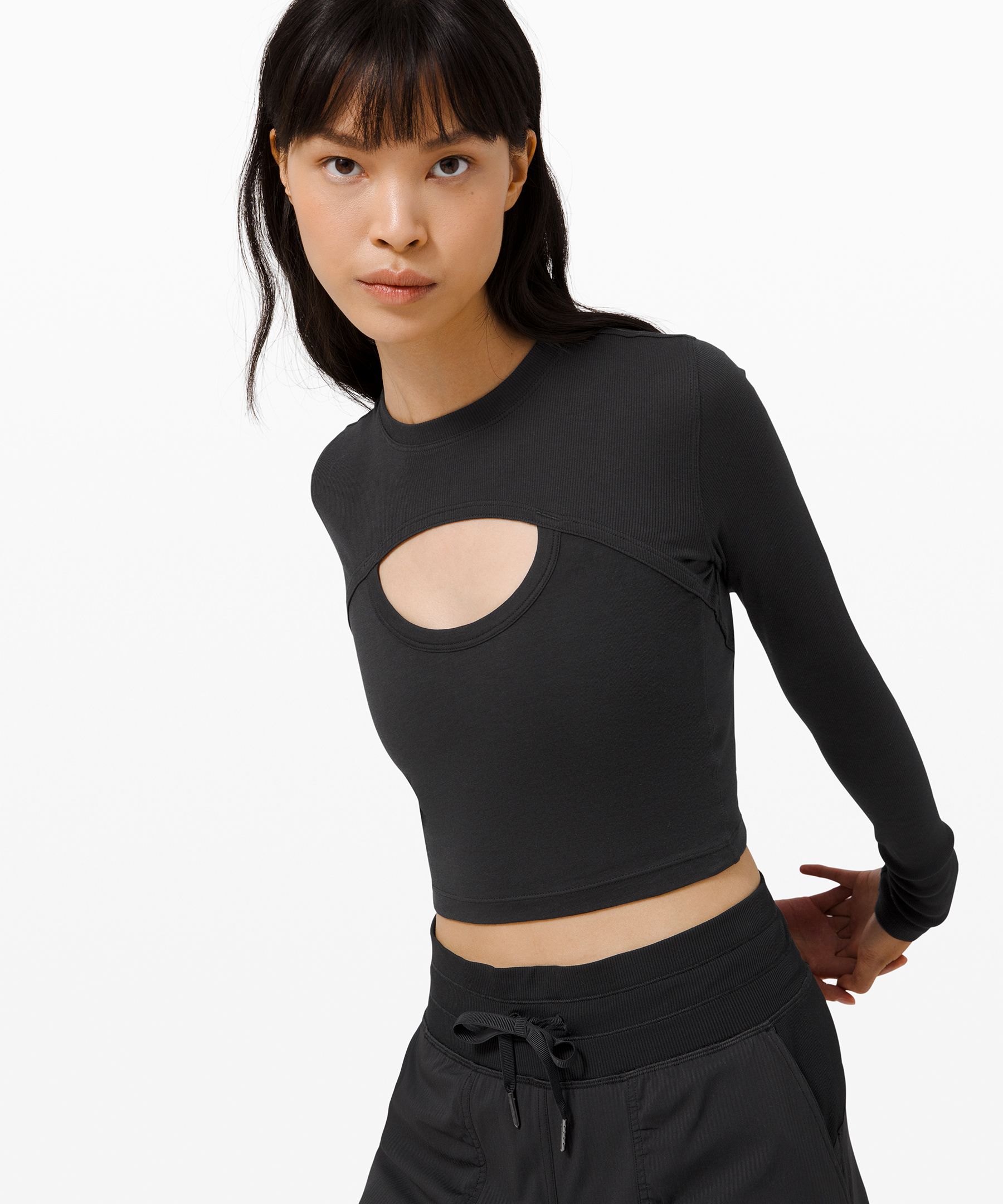 lululemon crop top long sleeve