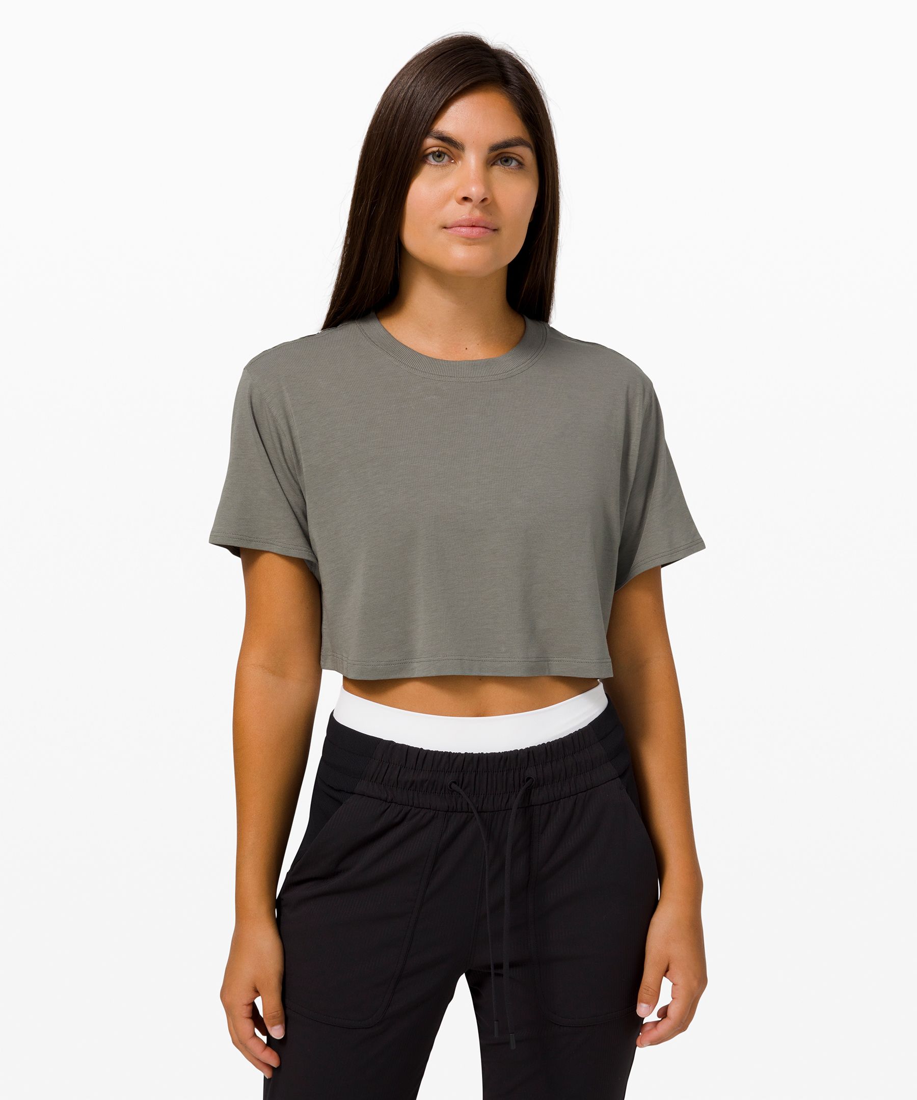 Lululemon All Yours Cropped T-shirt In White