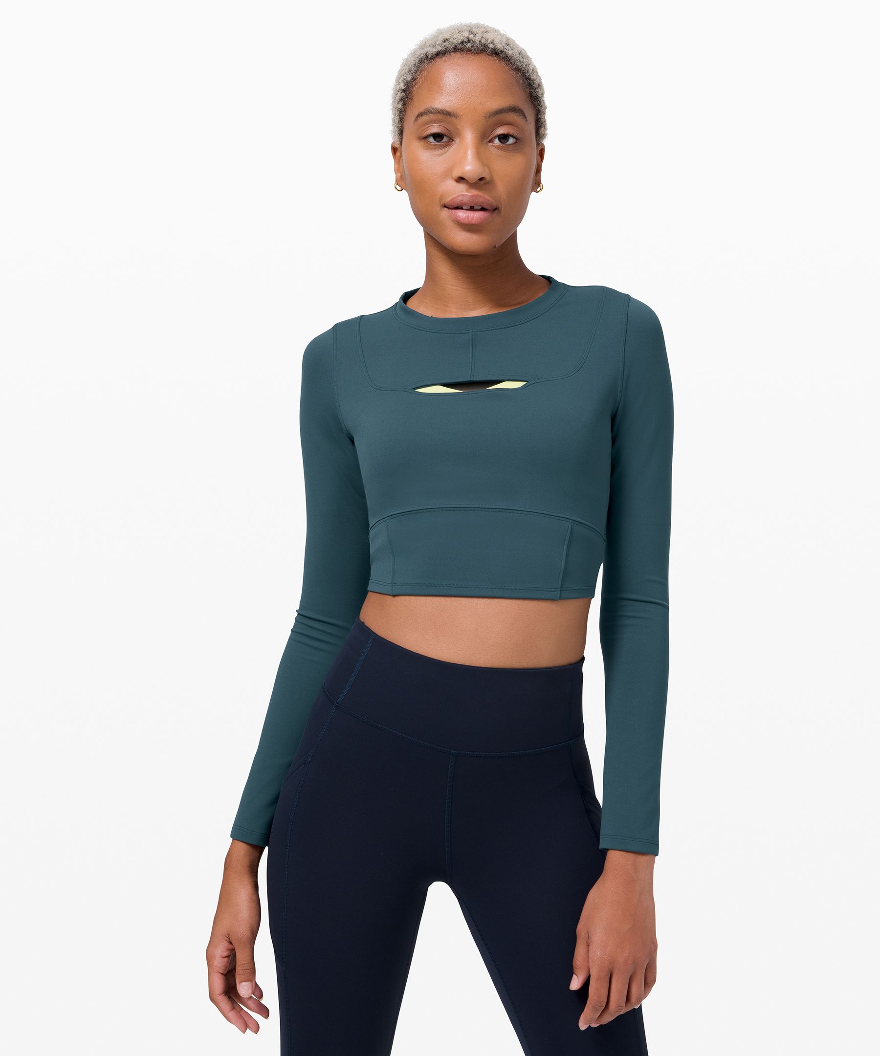lululemon crop top long sleeve