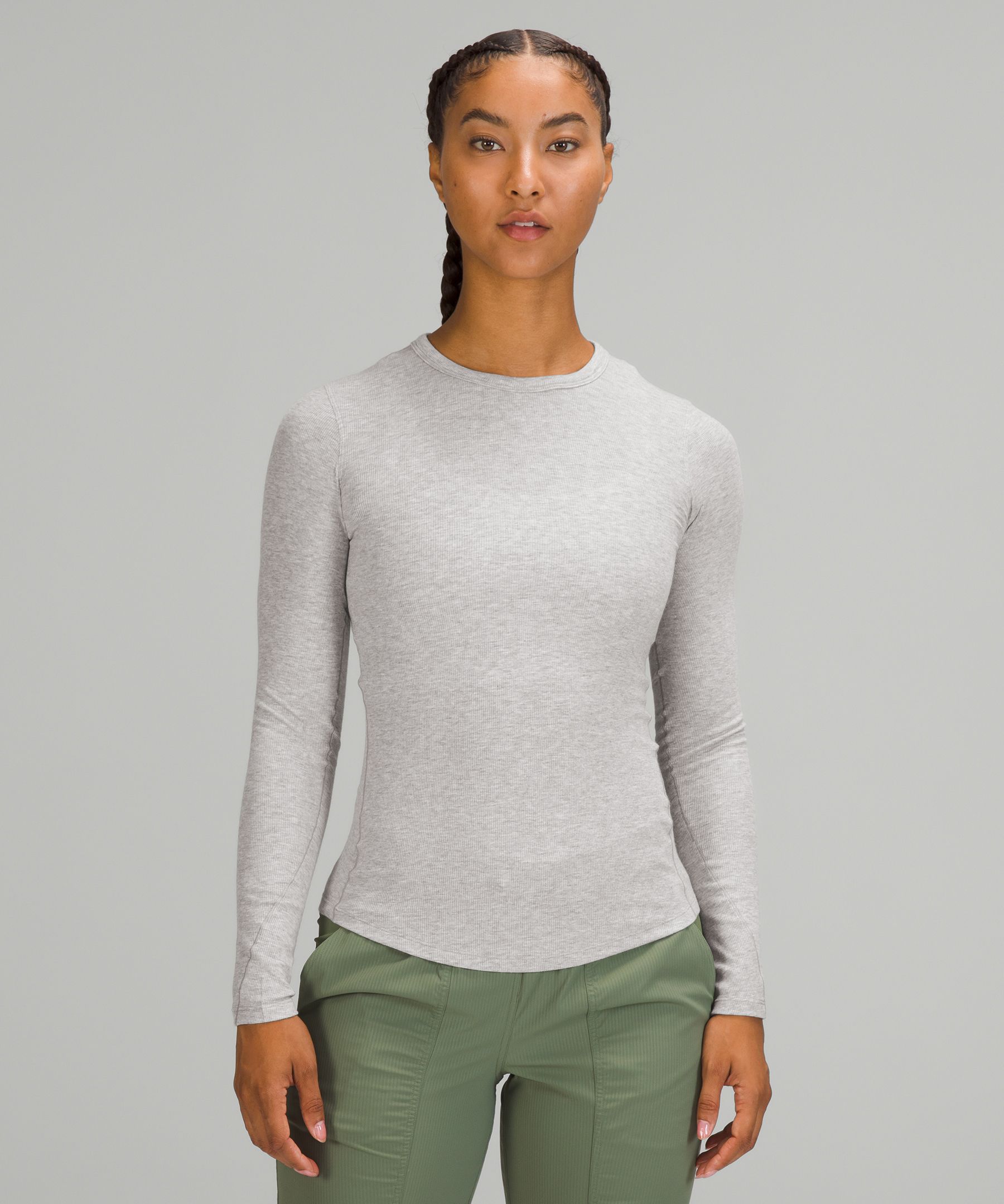 Slouch Top - Grey Marl  Sustainable TENCEL™ Long Sleeve T-shirt – Stripe &  Stare USA