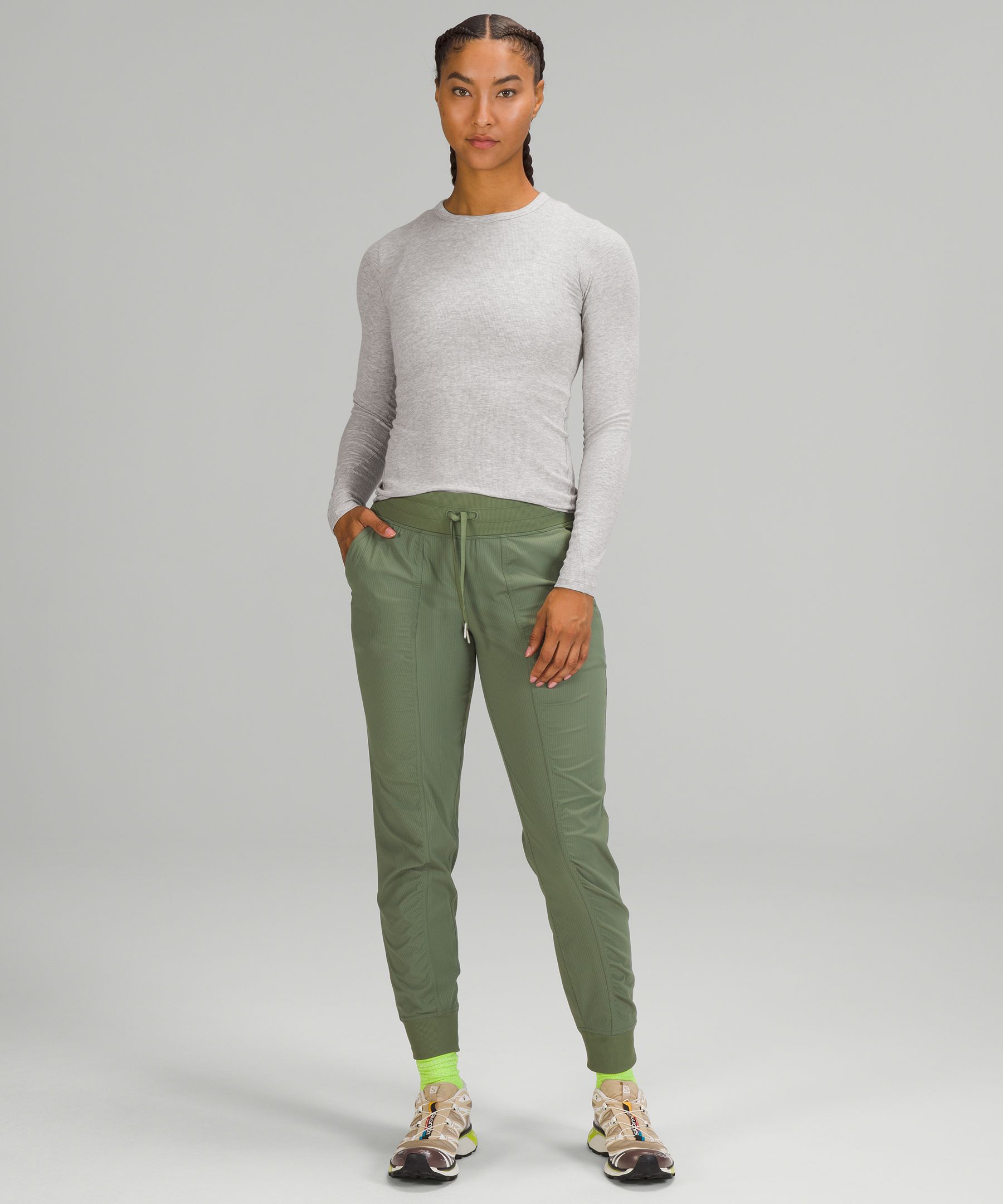 LULULEMON UK 6-8 (US 4) Align Long Sleeve Shirt £78 Green Foliage Yoga Bare  £45.00 - PicClick UK