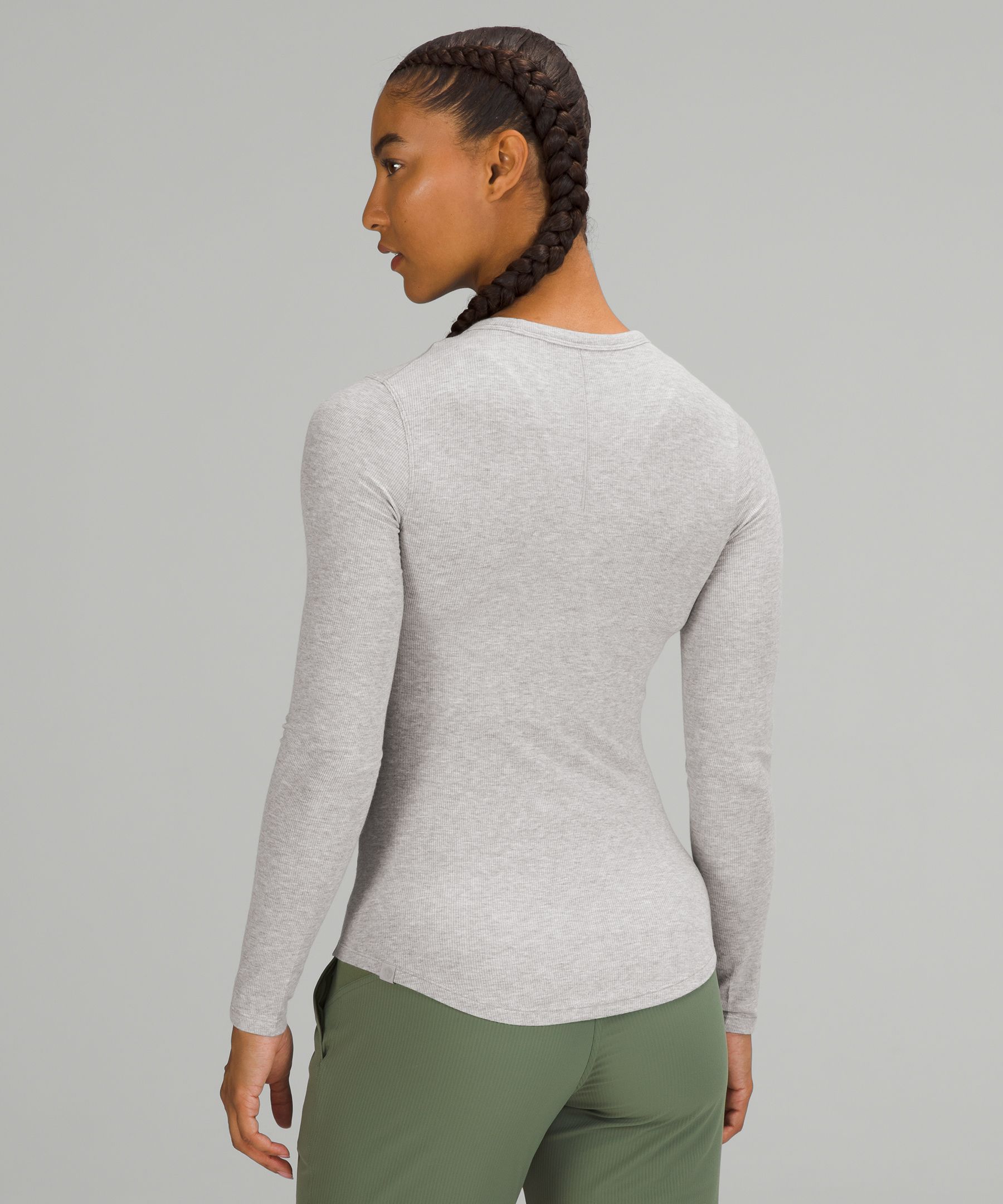 Lululemon Kanto Catch Me Long Sleeve Sweater in Heathered herringbone size  6 US RM65, Women's Fashion, Activewear on Carousell