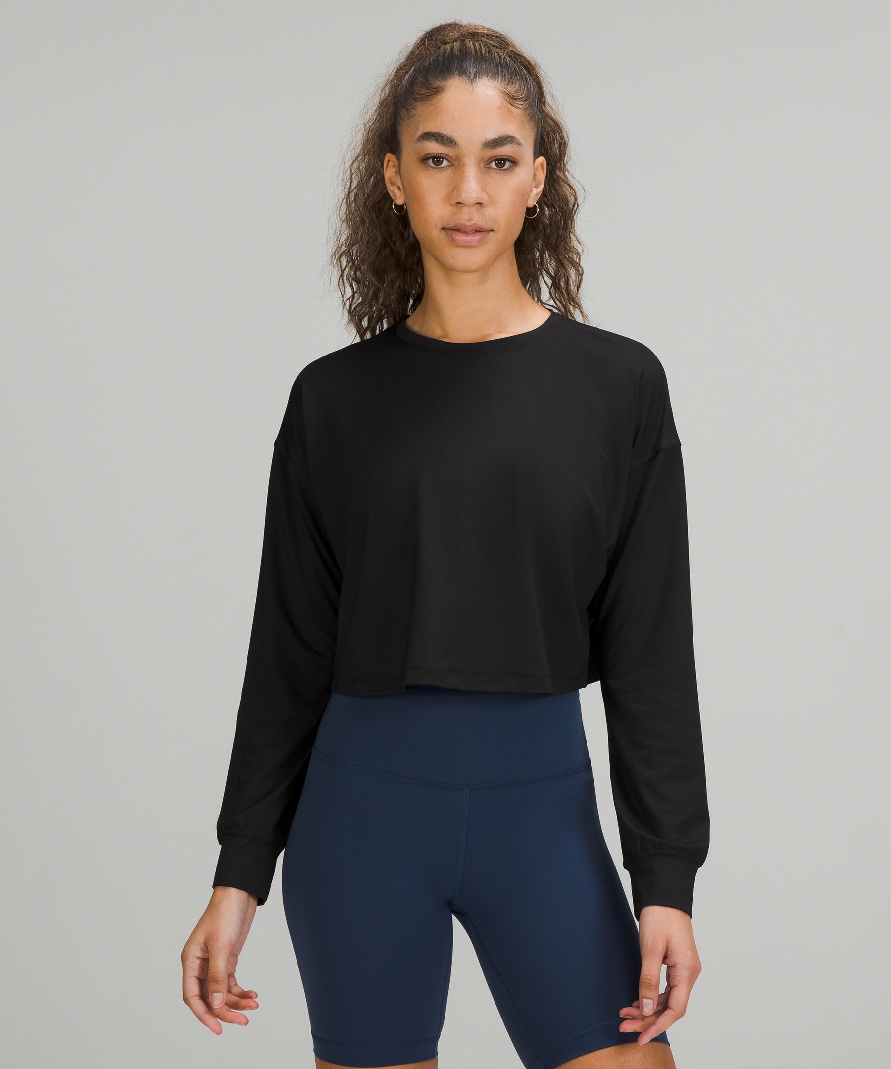 Lululemon Muscle Love Long Sleeve Shirt In Black