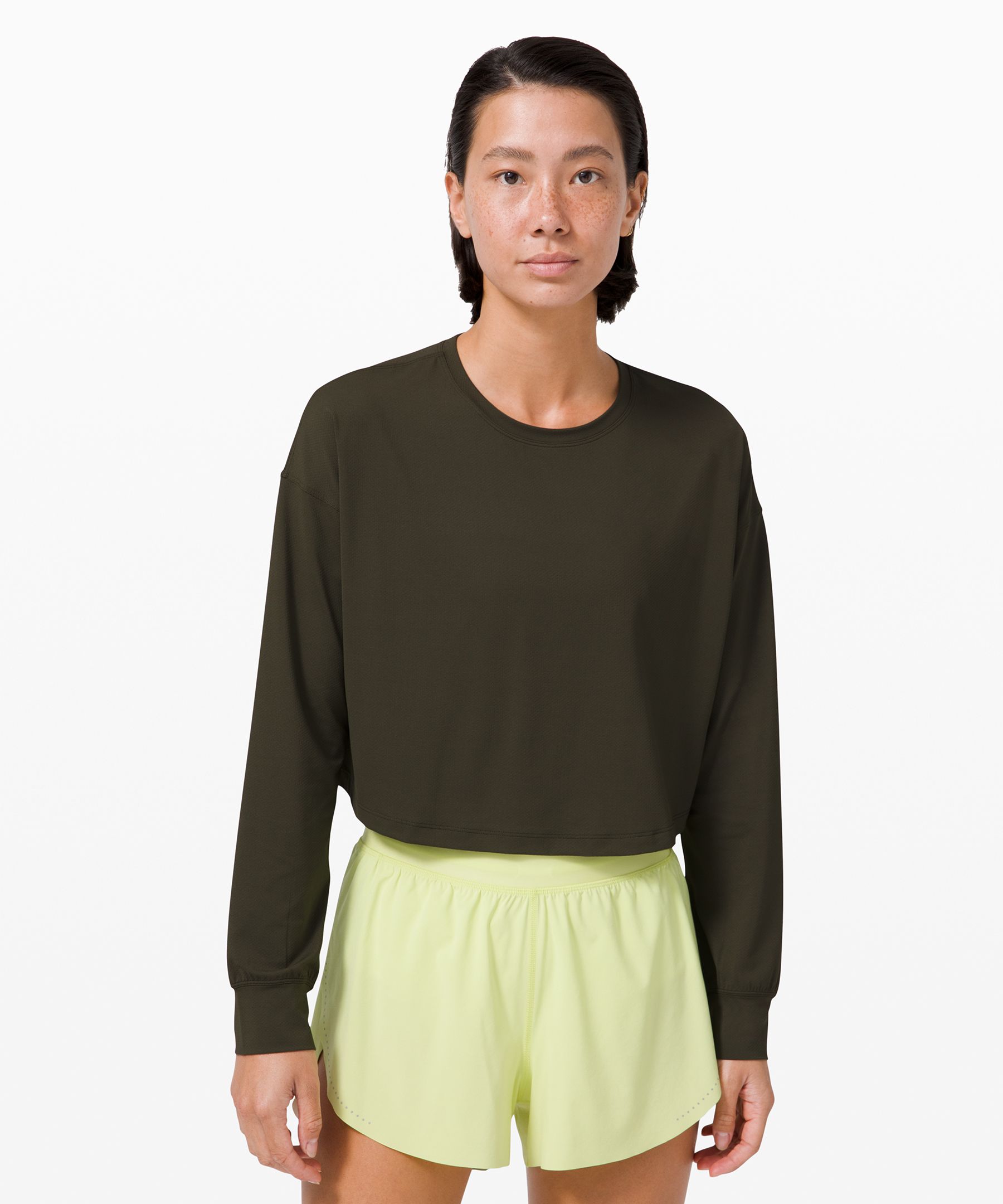 Lululemon Muscle Love Long Sleeve In Green