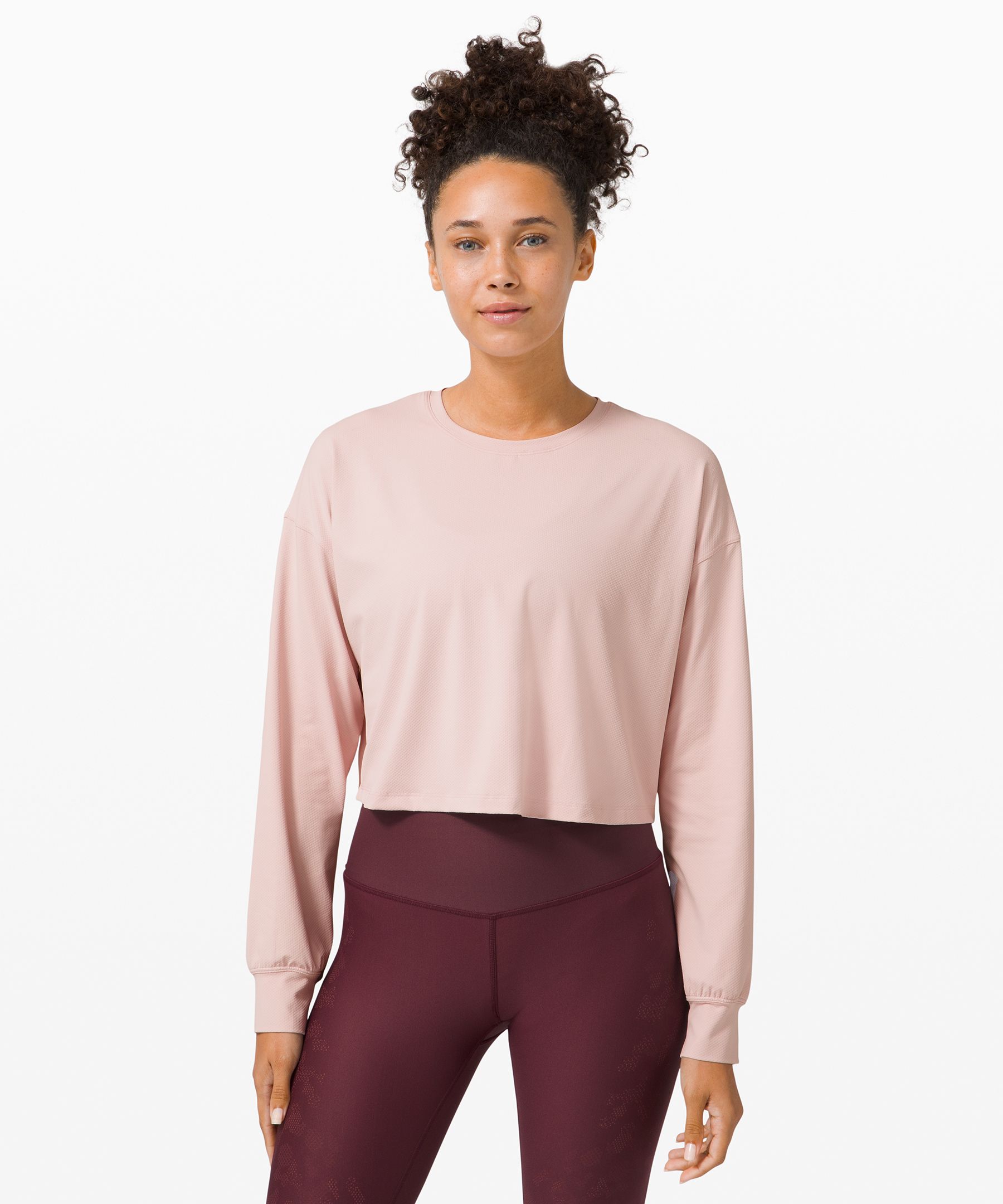 Lululemon Muscle Love Long Sleeve In Pink