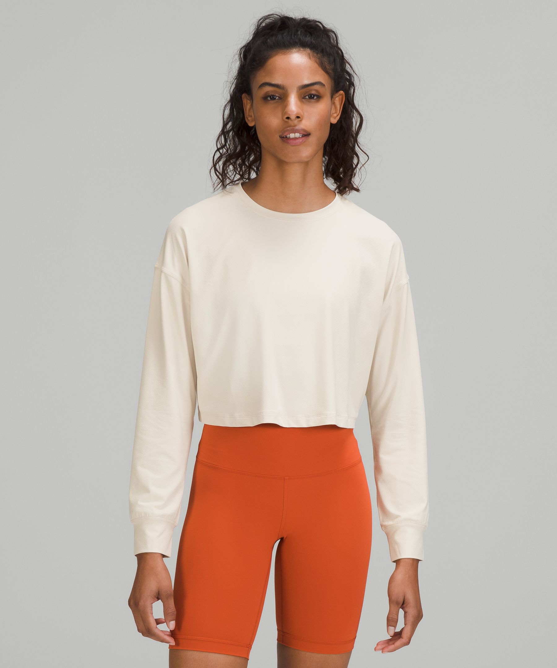 Lululemon Muscle Love Long Sleeve Shirt In White