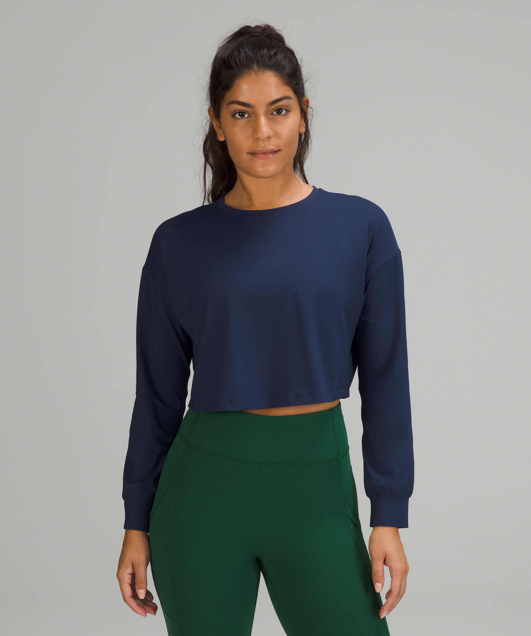 Lululemon Muscle Love Long Sleeve Shirt In Blue