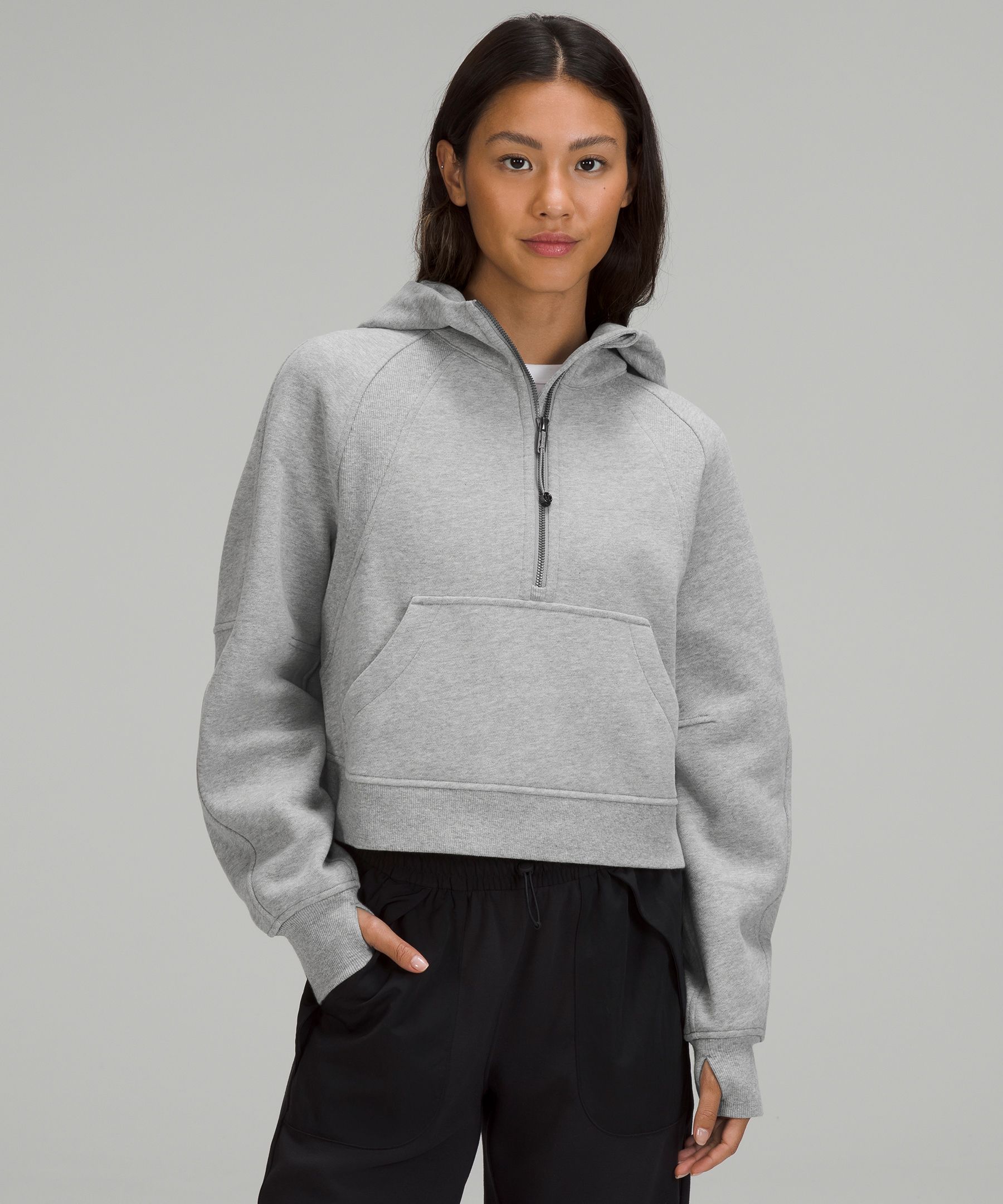 Scuba Half-Zip Cotton-blend Hoodie, 59% OFF