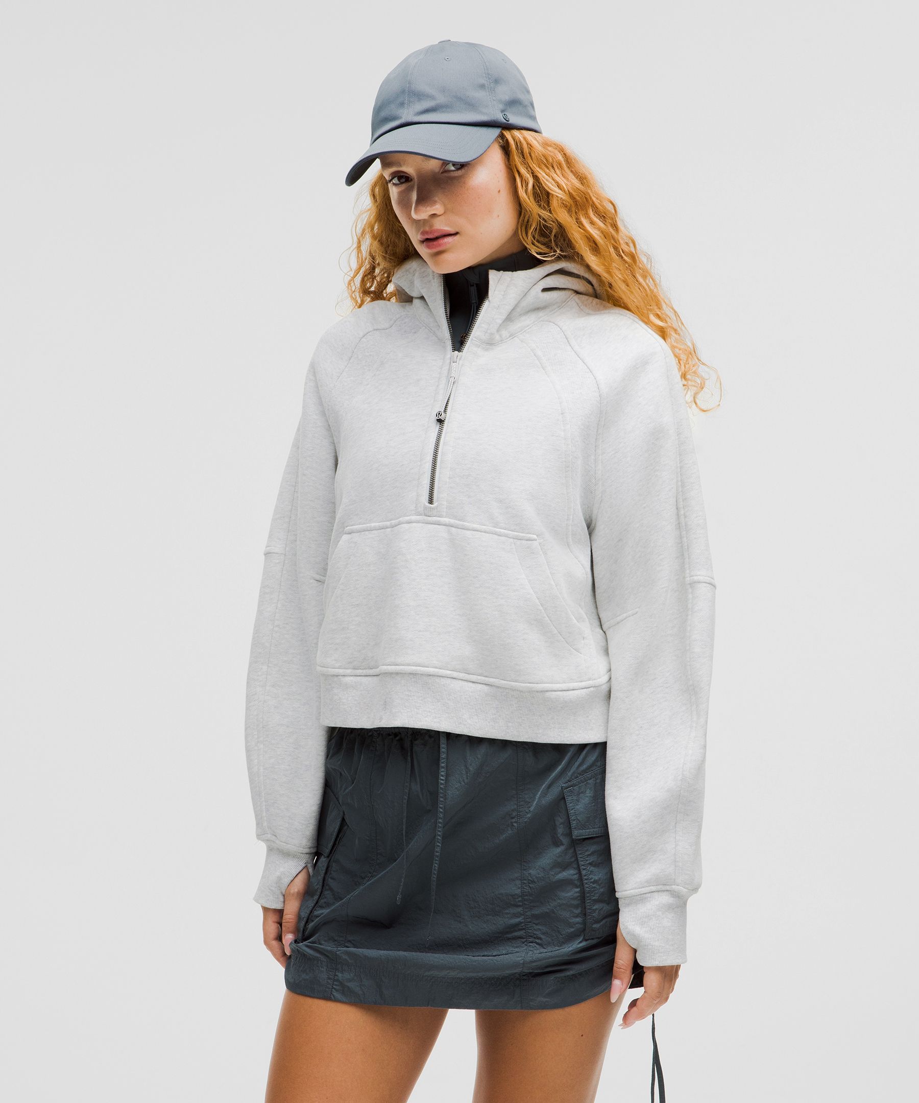 Scuba Oversized Half-Zip Hoodie, Women's Hoodies & Sweatshirts