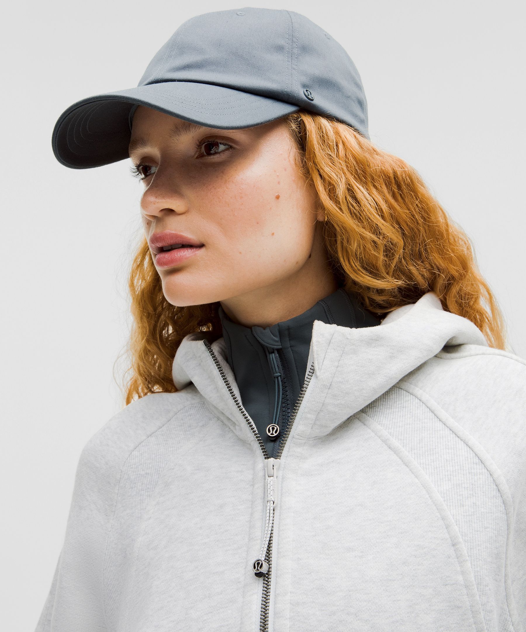 Scuba Oversized Half-zip Hoodie In Heathered Core Ultra Light Grey