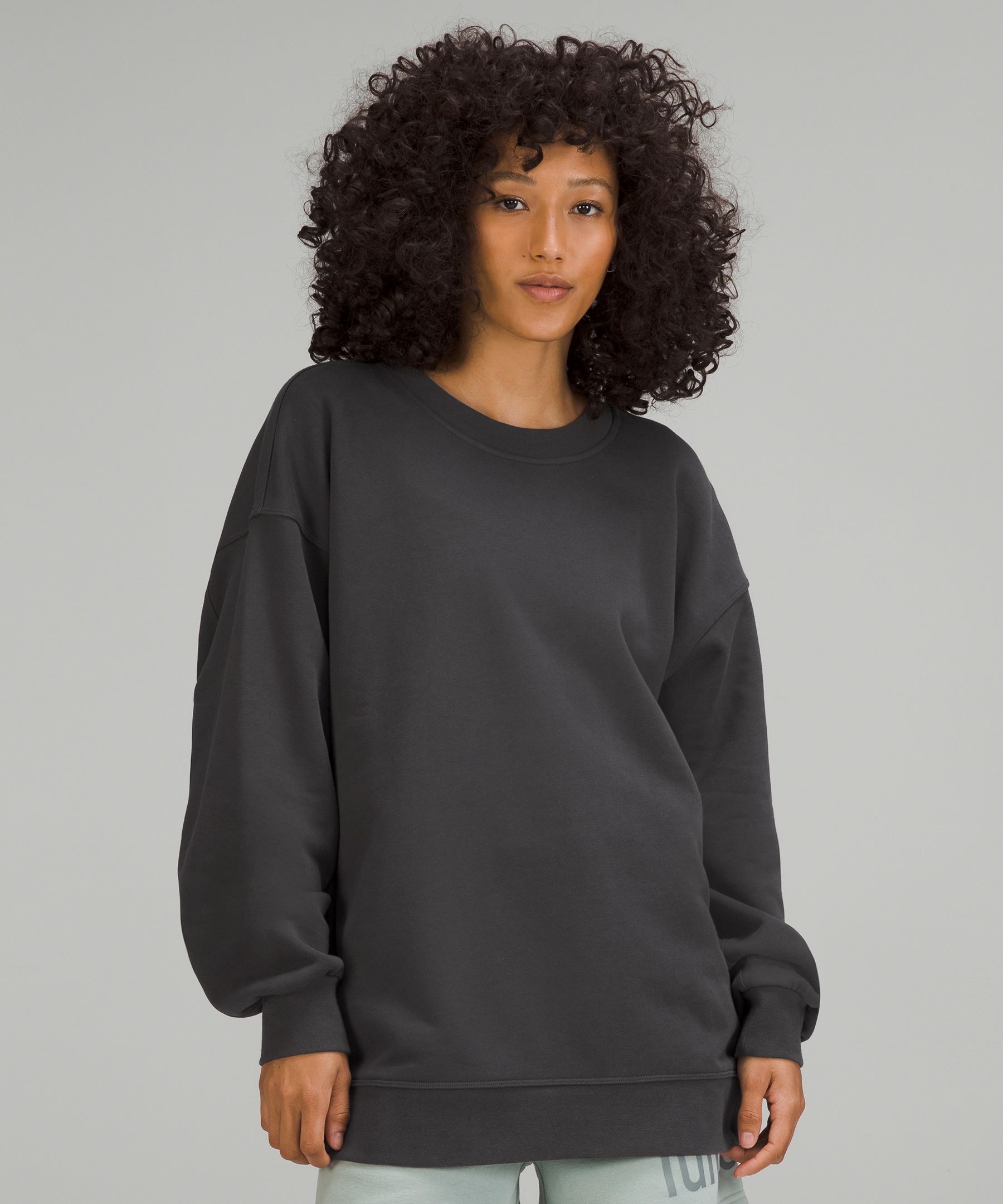 Lululemon Perfectly Oversized Crew - Carbon Dust - lulu fanatics