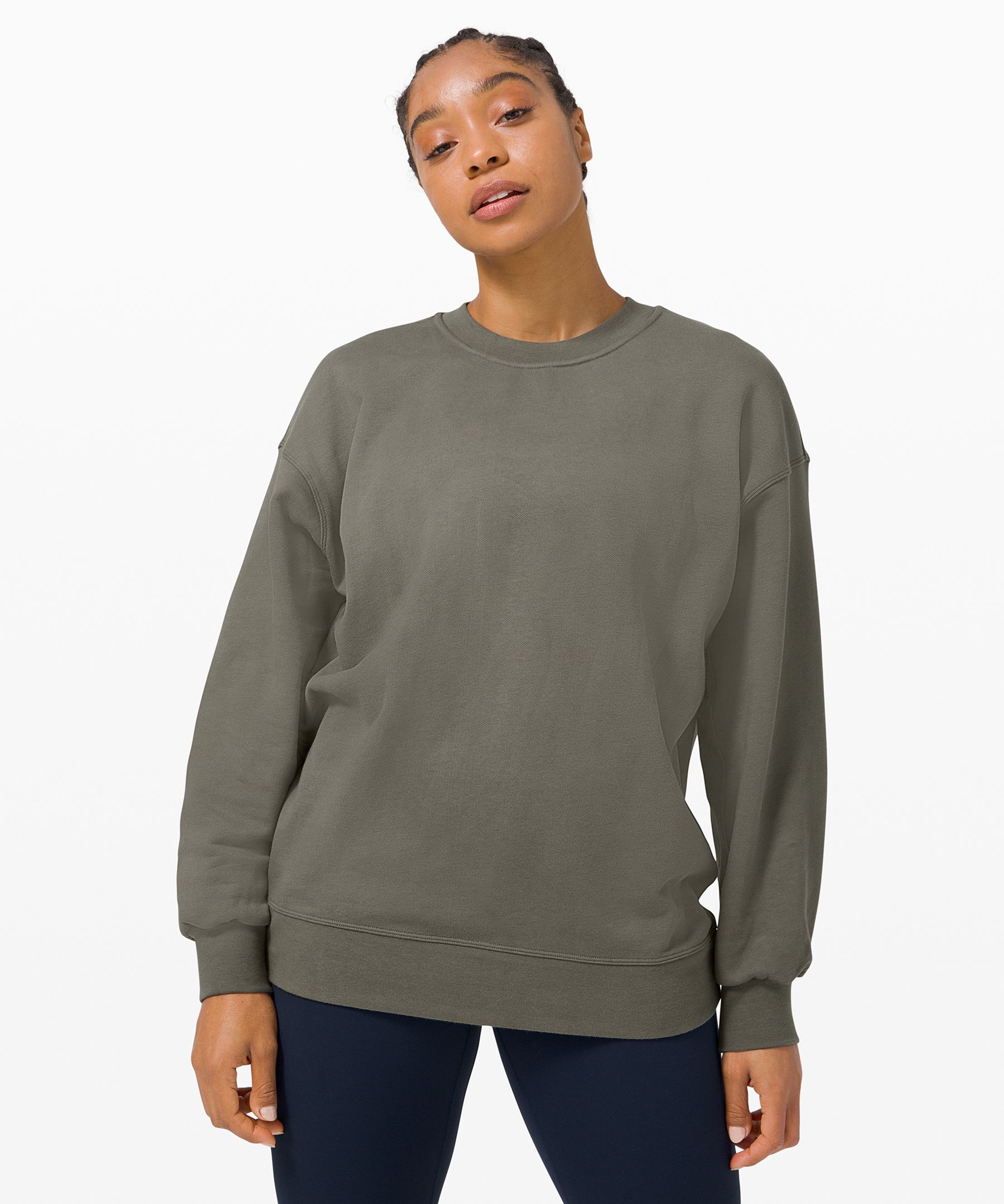 Lululemon Perfectly Oversized Crew In Pastel Blue