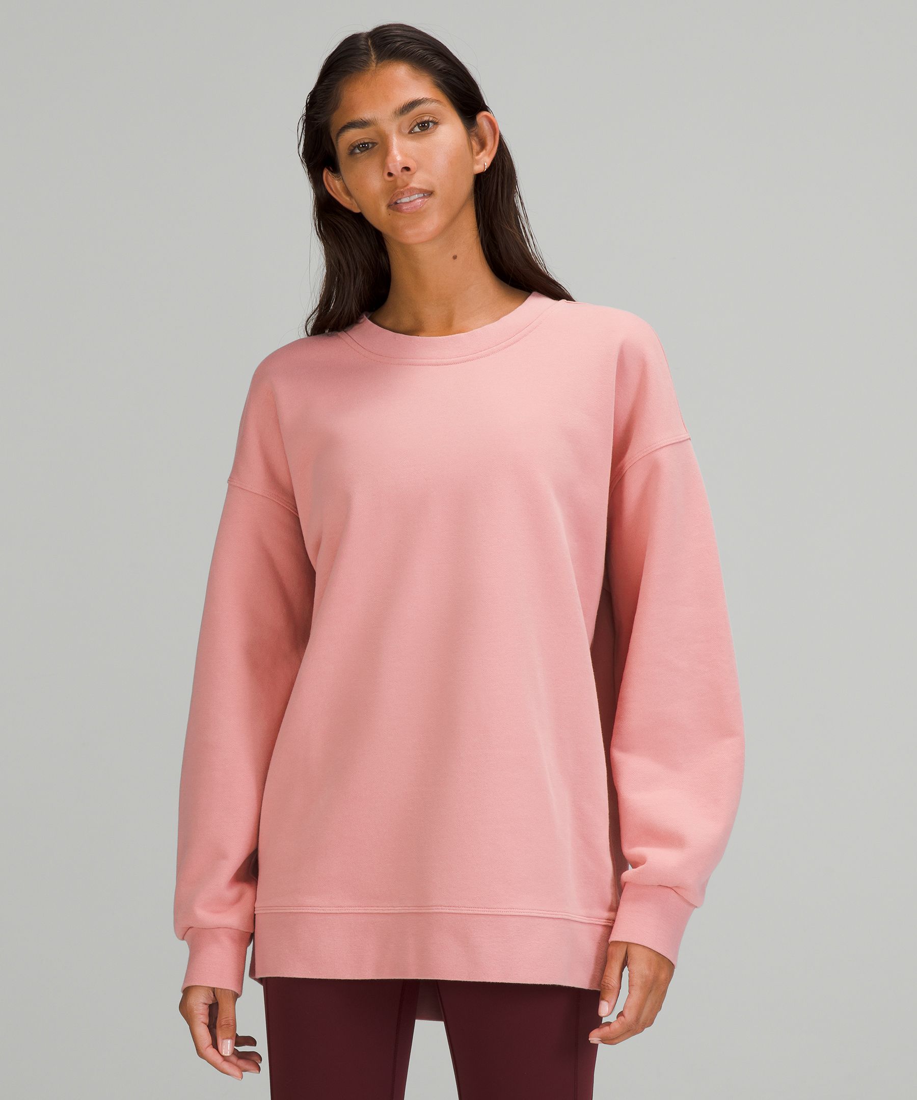 Lululemon Perfectly Oversized Crew In Pink