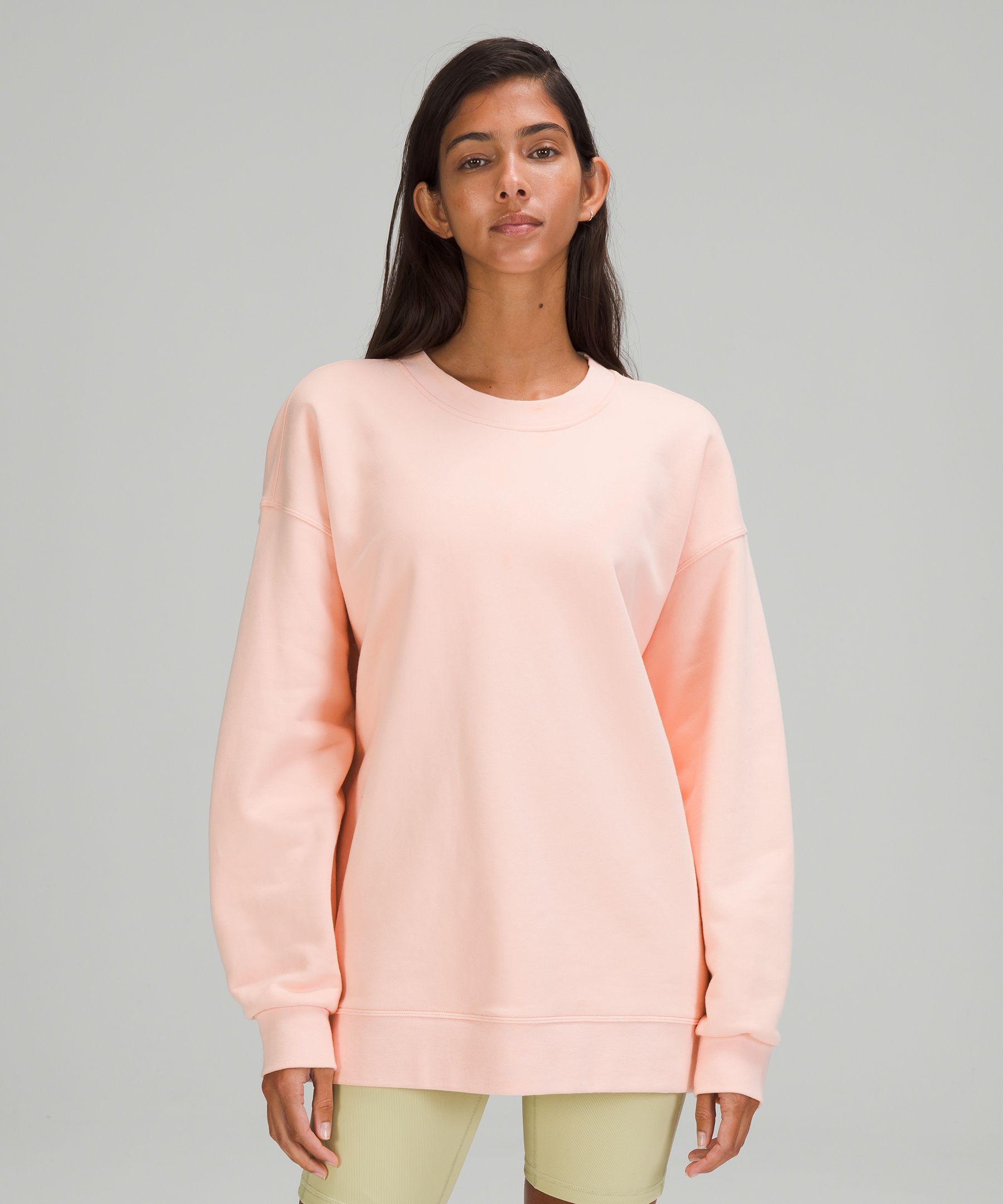 Lululemon Perfectly Oversized Crew In Pink