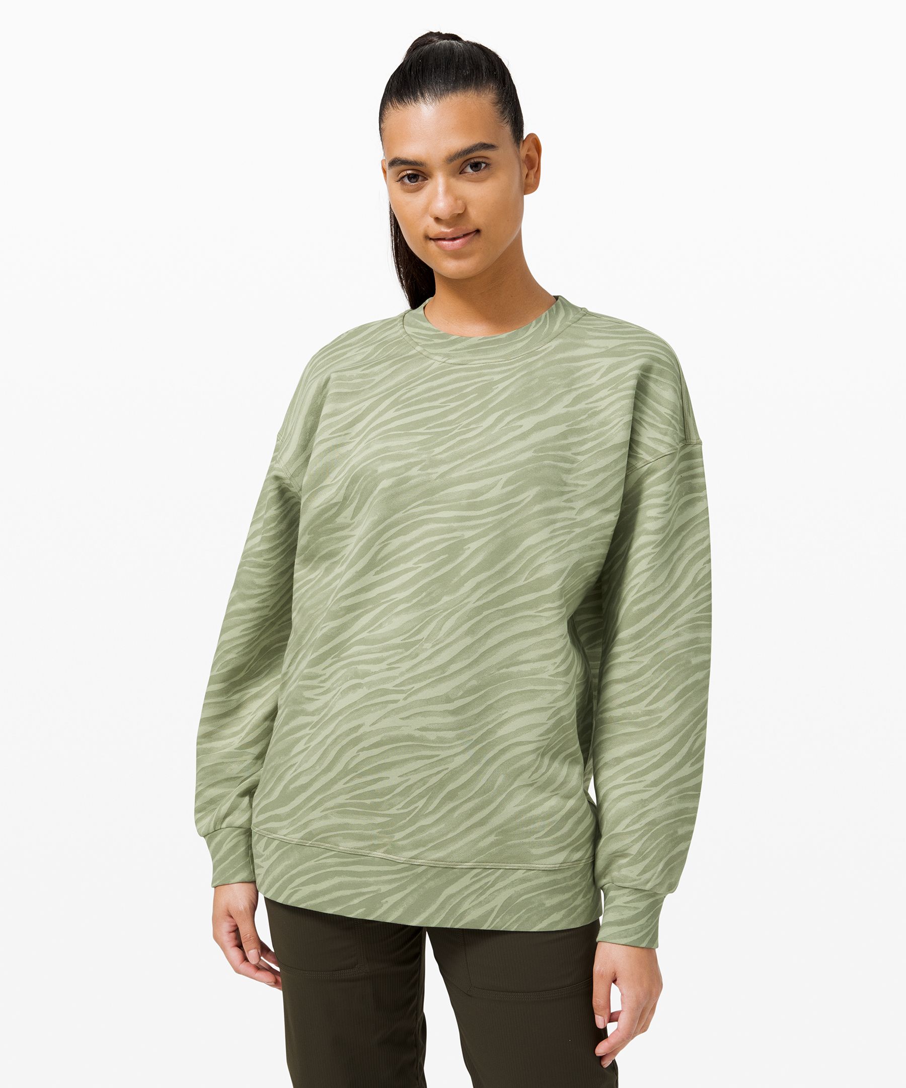 Lululemon Perfectly Oversized Crew In Printed