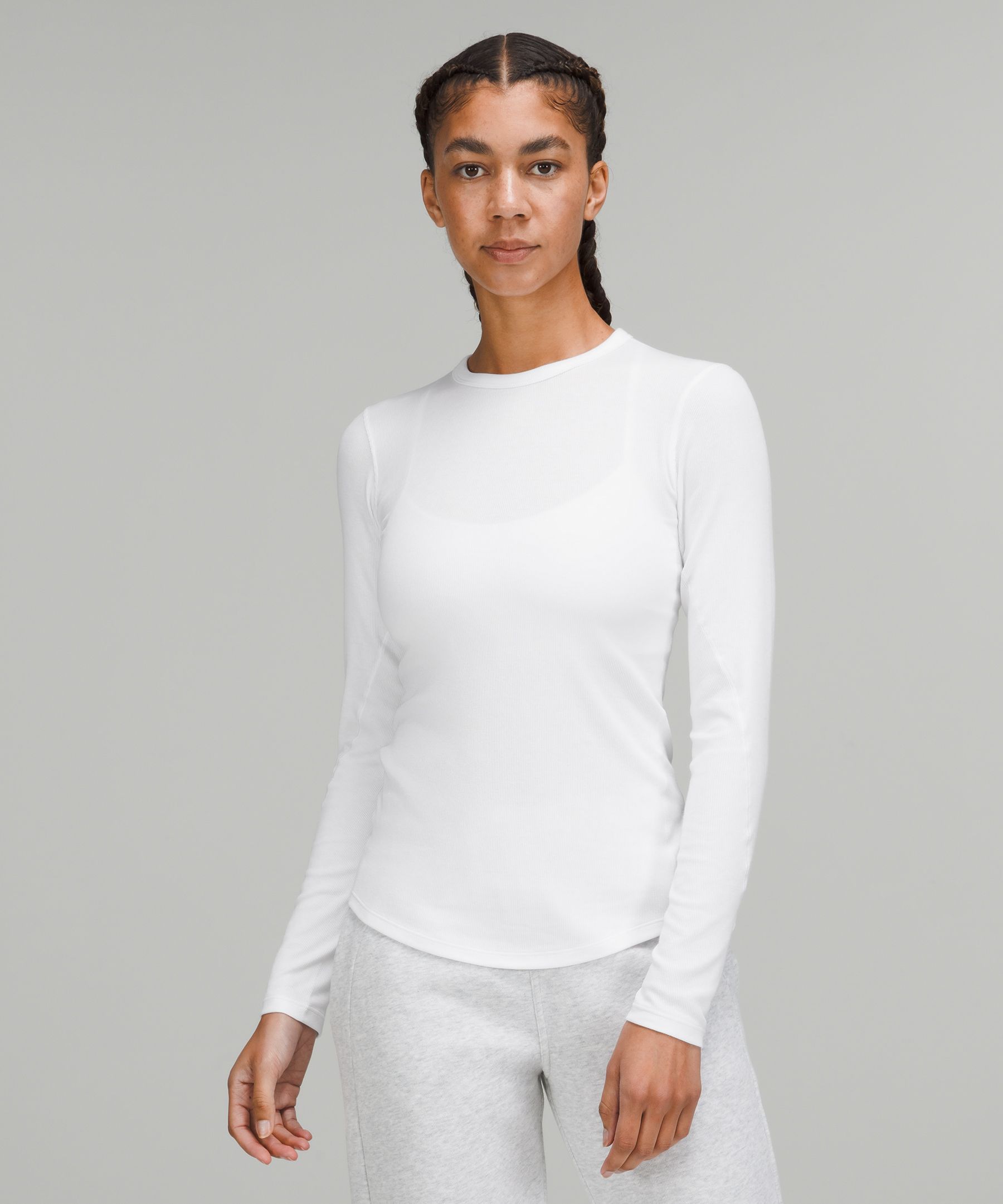 Women's White Long Sleeve Shirts