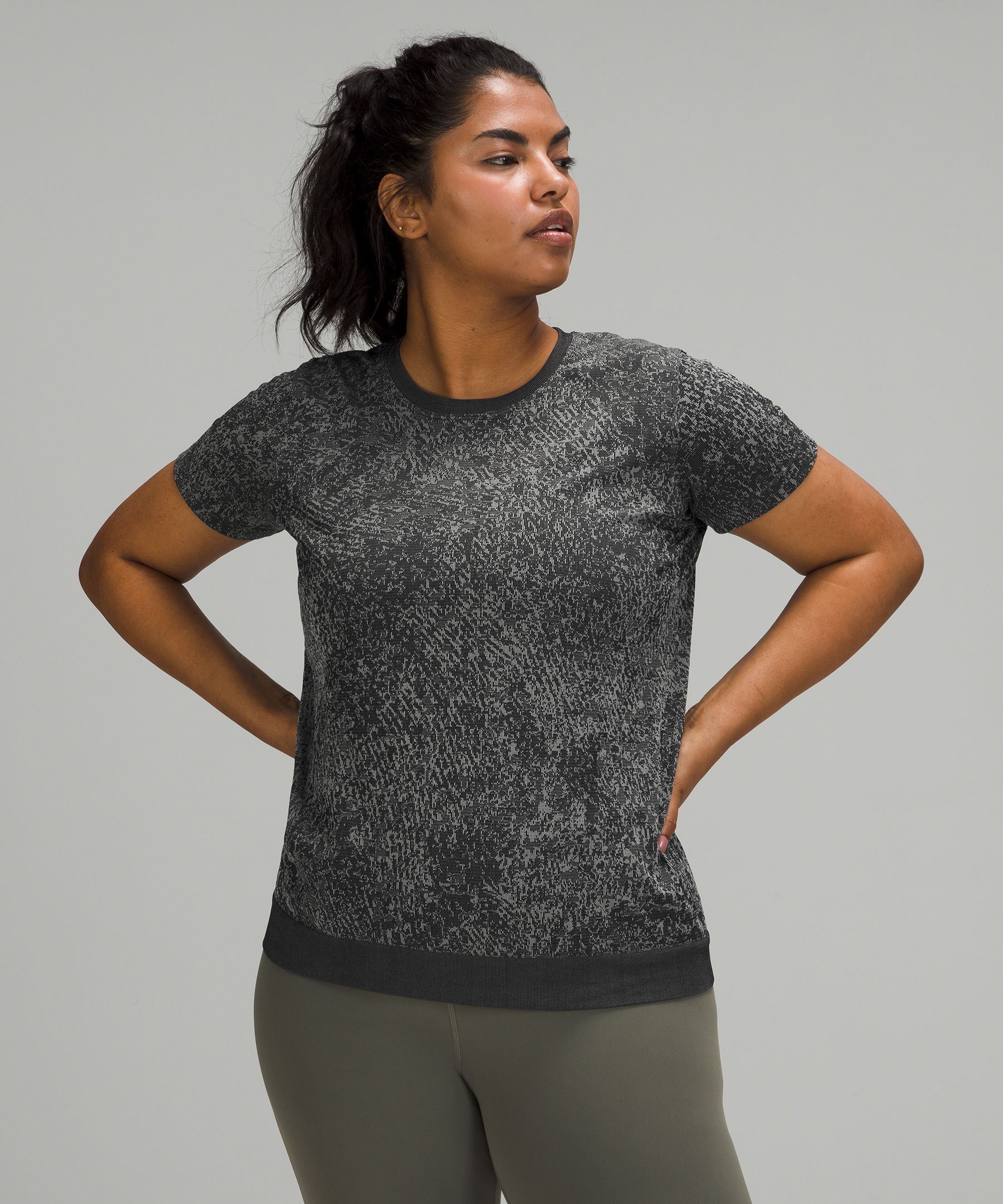 Lululemon Swiftly Breathe Short Sleeve In Blue