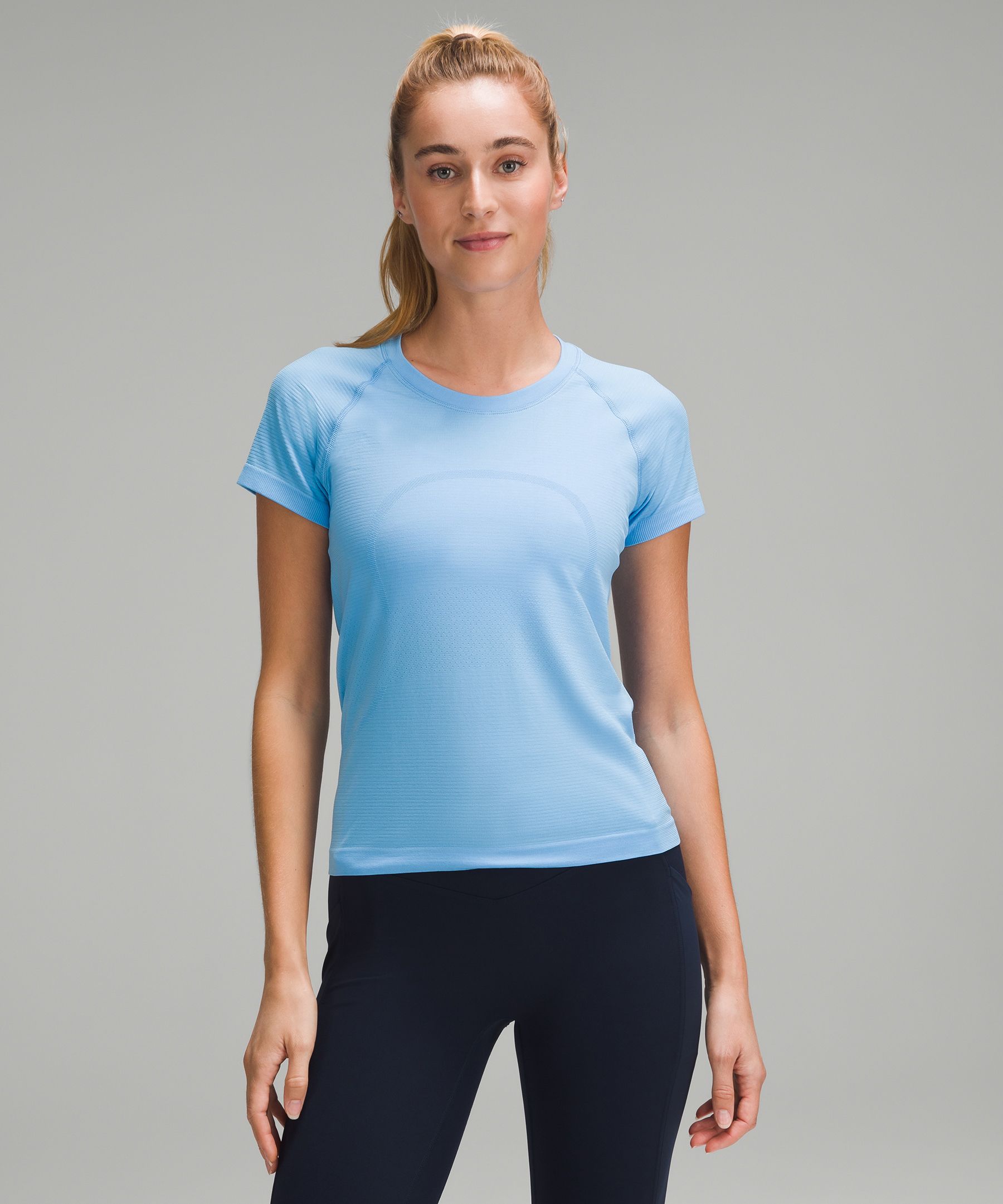 lululemon athletica Swiftly Tech Short Sleeve Shirt 2.0 Race Length in Blue