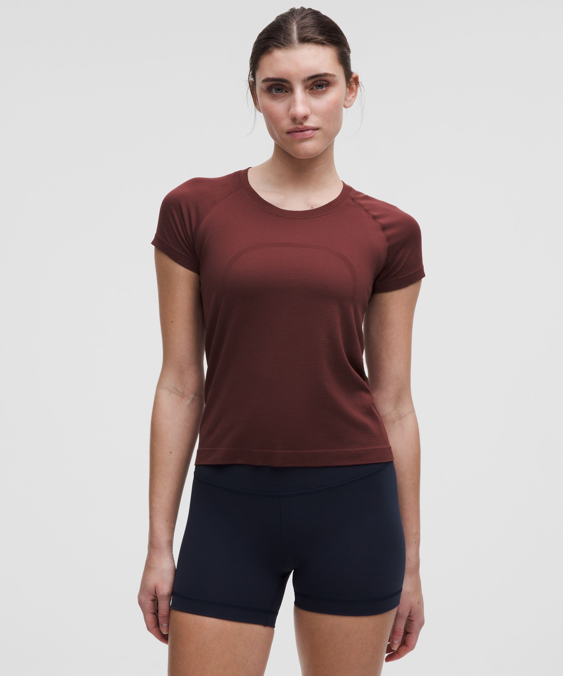 Lululemon Swiftly Tech Short-sleeve Shirt 2.0 In Burgundy