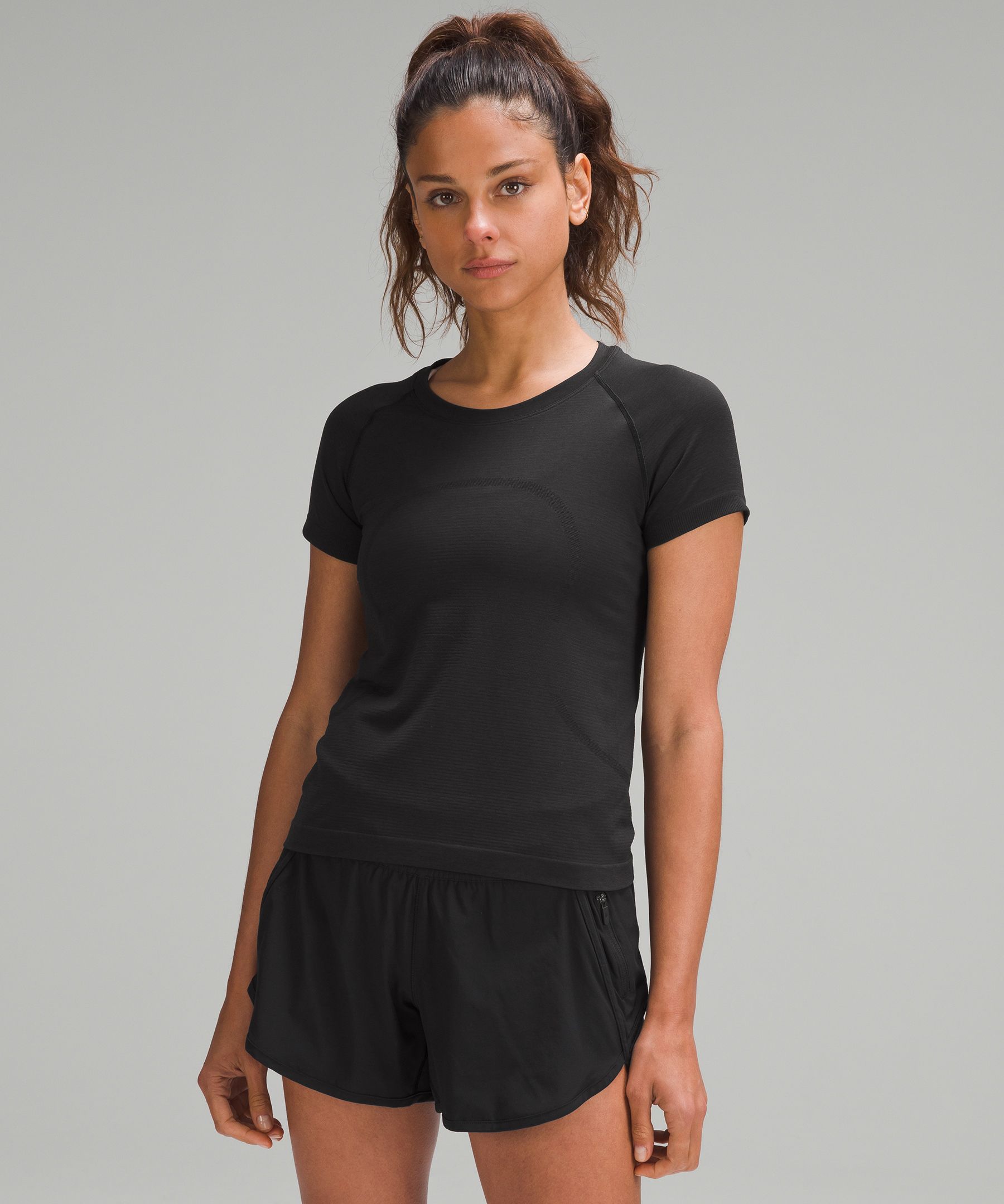 Lululemon Swiftly Tech Short Sleeve Shirt 2.0 *race In Black