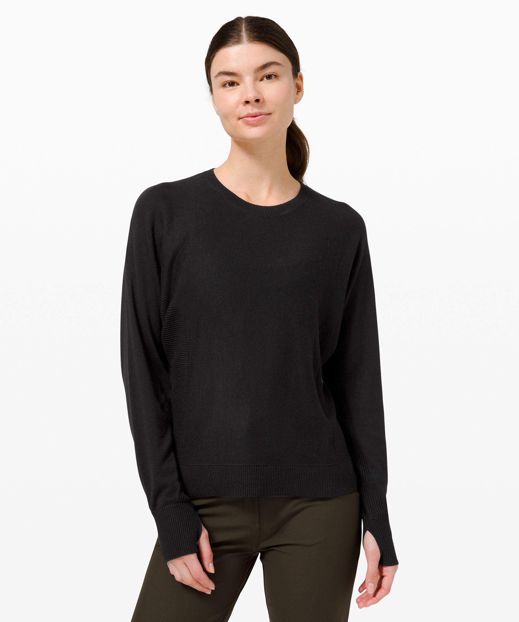 lululemon black sweater