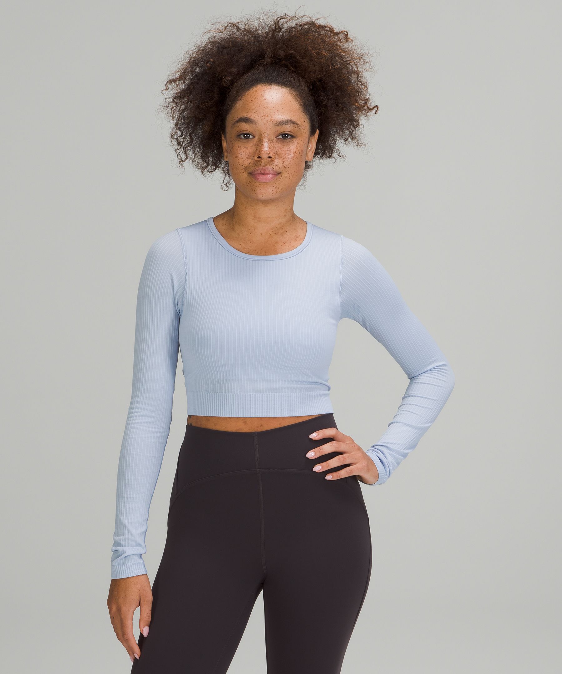 Lululemon Ebb To Street Long Sleeve Shirt In Rainforest Green