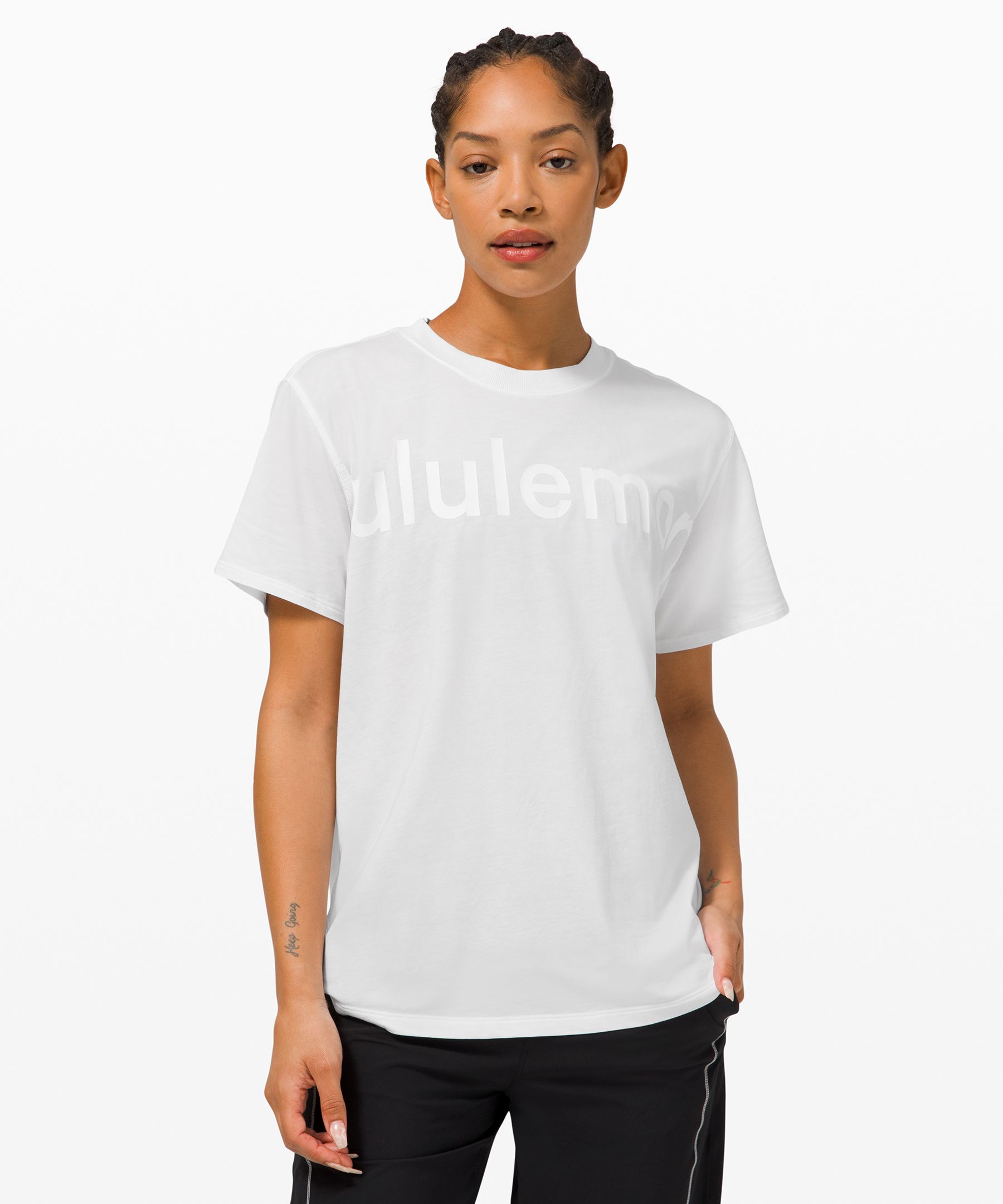 lululemon athletica All Yours Short Sleeve T-shirt Graphic in Blue