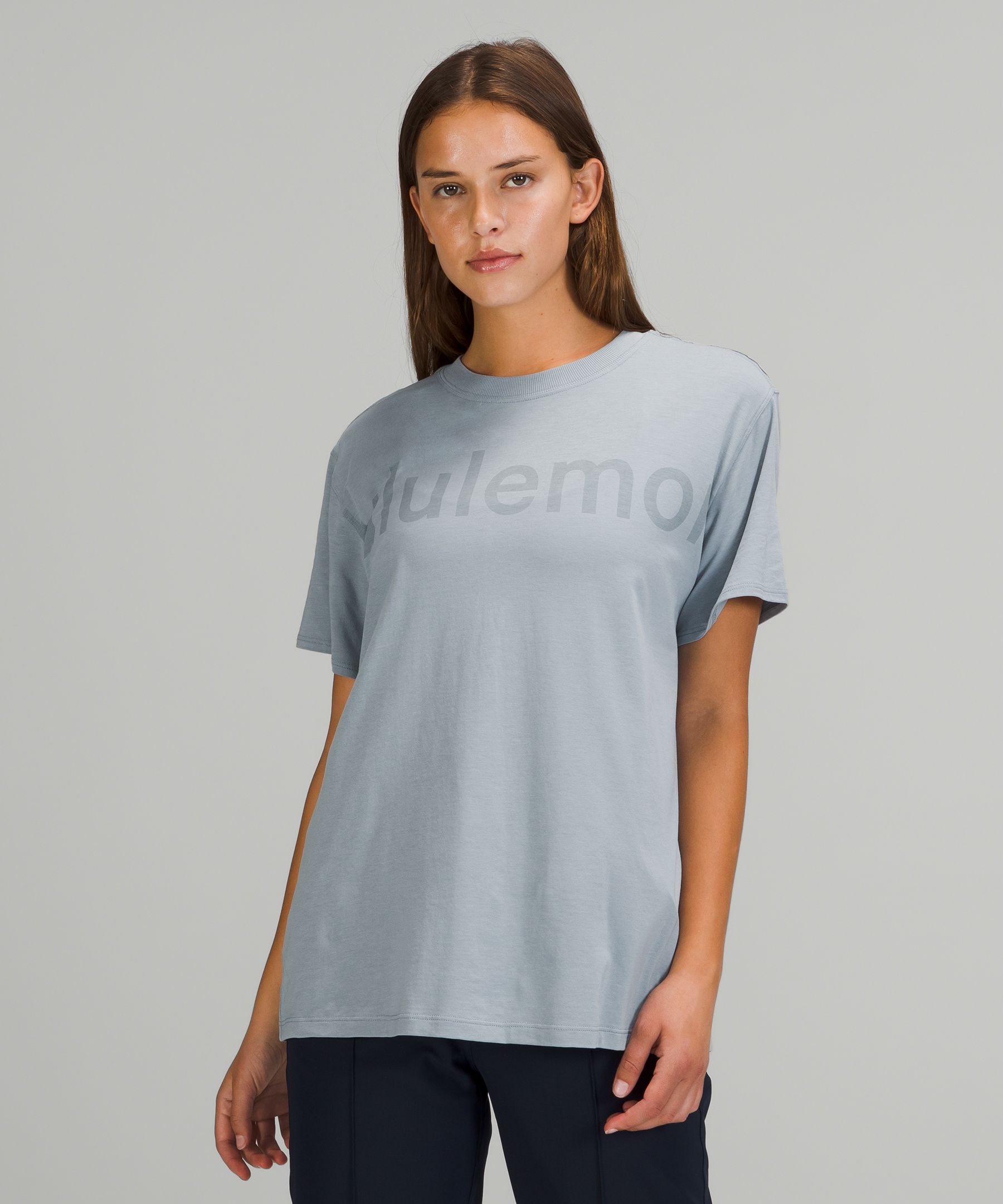 Lululemon All Yours Graphic Short Sleeve T-shirt  In Chambray