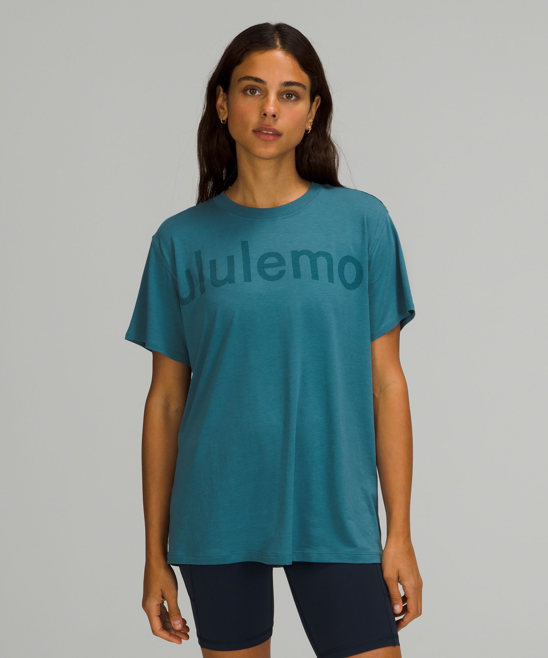 Lululemon All Yours Graphic Short Sleeve T-shirt  In Capture Blue