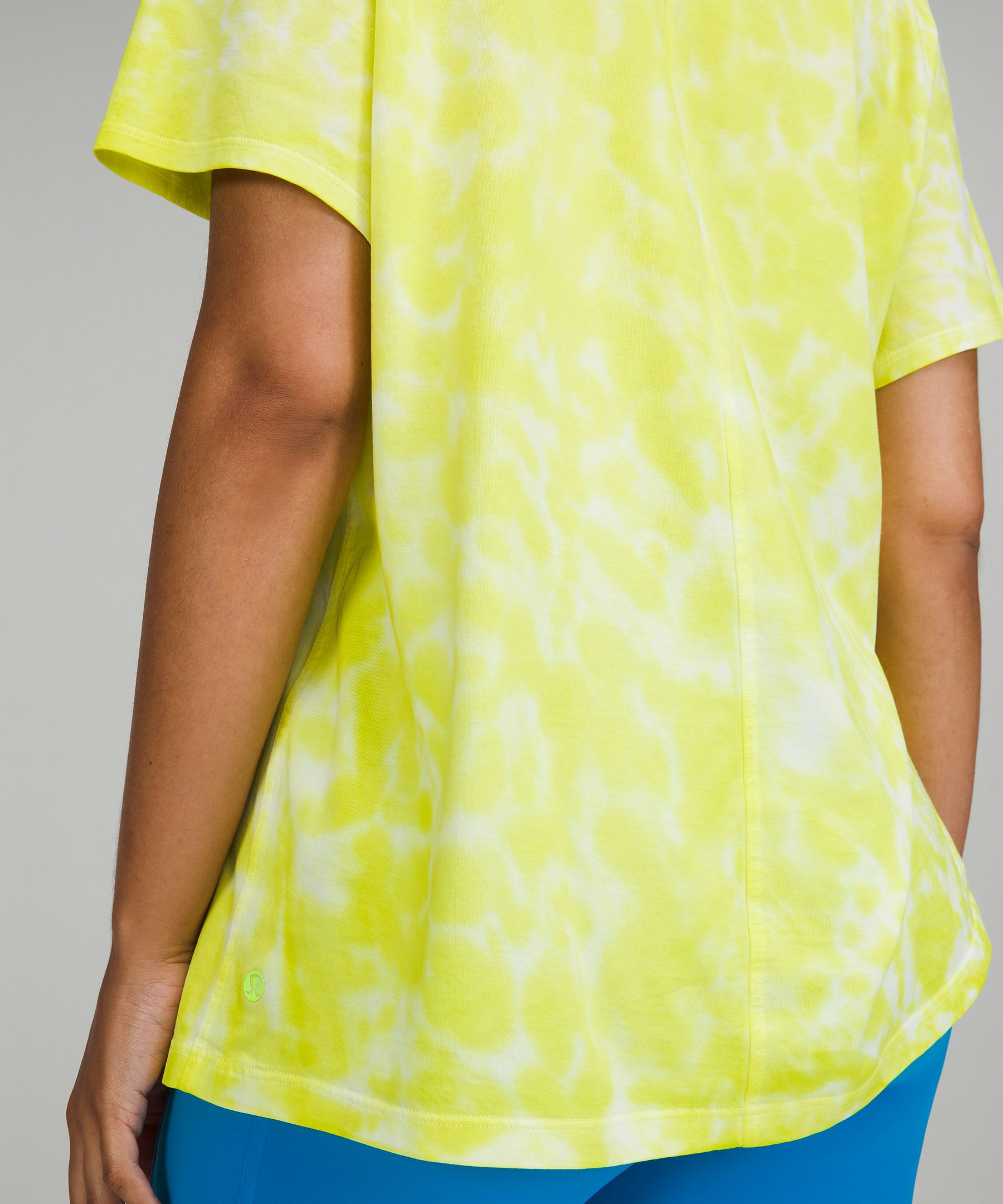 Lululemon All Yours Cotton T Shirt Marmoleado Tie Dye Eccentric Lime W -  beyond exchange