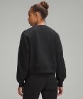 Perfectly Oversized Crop-Sweater mit Rundhalsausschnitt *French-Terry-Material